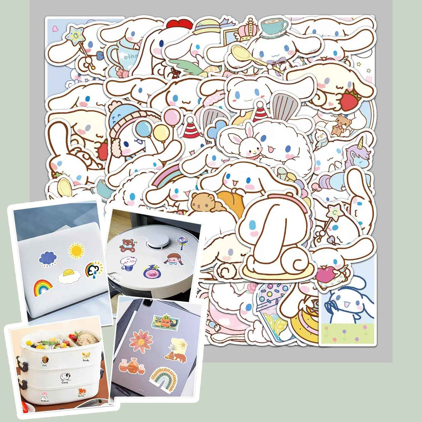 PJKJEUU Kawaii Accessories Gift Set Include Cute Headband, Hair Band, Hair Ties,Hair Clips, Purse Stickers Necklace Bracelet (Blue)