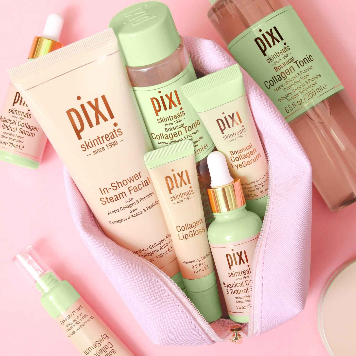 Pixi Botanical Collagen Tonic, Volumizing & Hydrating Toner, Enhanced with Peptides & Botanicals to Firm & Revitalize, Alcohol-Free Daily Moisturizing Toner, 250 ml / 8.5fl oz