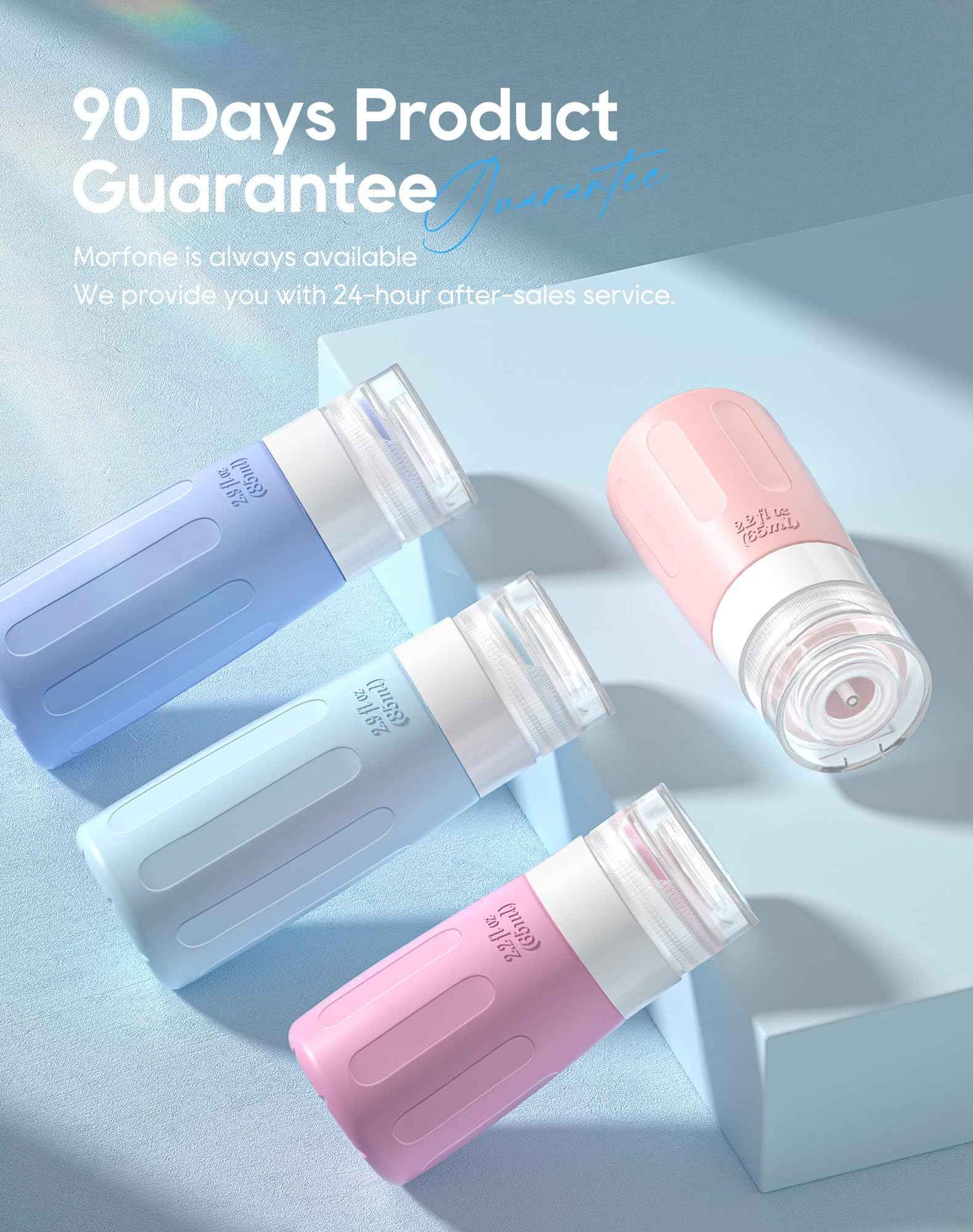 Morfone 16 Pack Travel Bottles Set for Toiletries, TSA Approved Travel Containers Leak Proof Silicone Squeezable Travel Accessories 2oz 3oz for Shampoo Conditioner Lotion Body Wash (BPA Free)