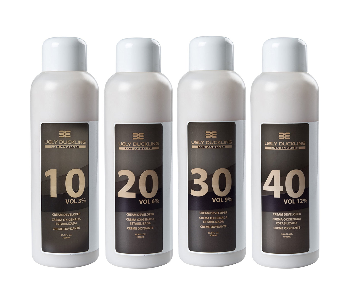 Ugly Duckling Los Angeles Professional 30 Volume (9%) CREAM DEVELOPER 33 oz (1 liter). For salon use, large size. For 2-3 levels of lift. Made in Europe