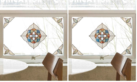 Artscape Venice Amber Window Accent 12" x 12" (Pack of 2)