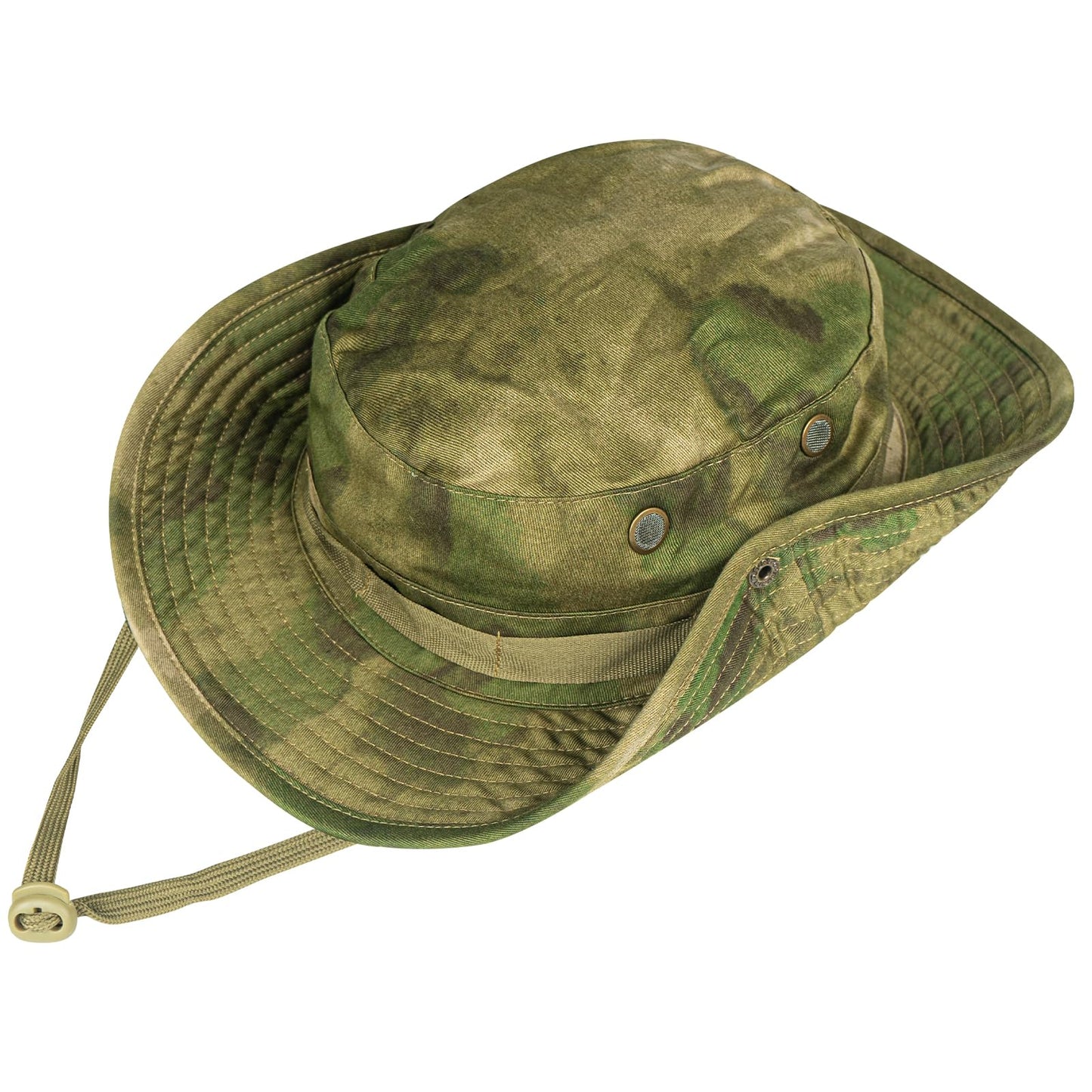 Sun Hats for Men Women Bucket Hat UPF 50+ Boonie Hat Foldable UV Protection Hiking Beach Fishing Summer Safari(1pack-Green Ruin)