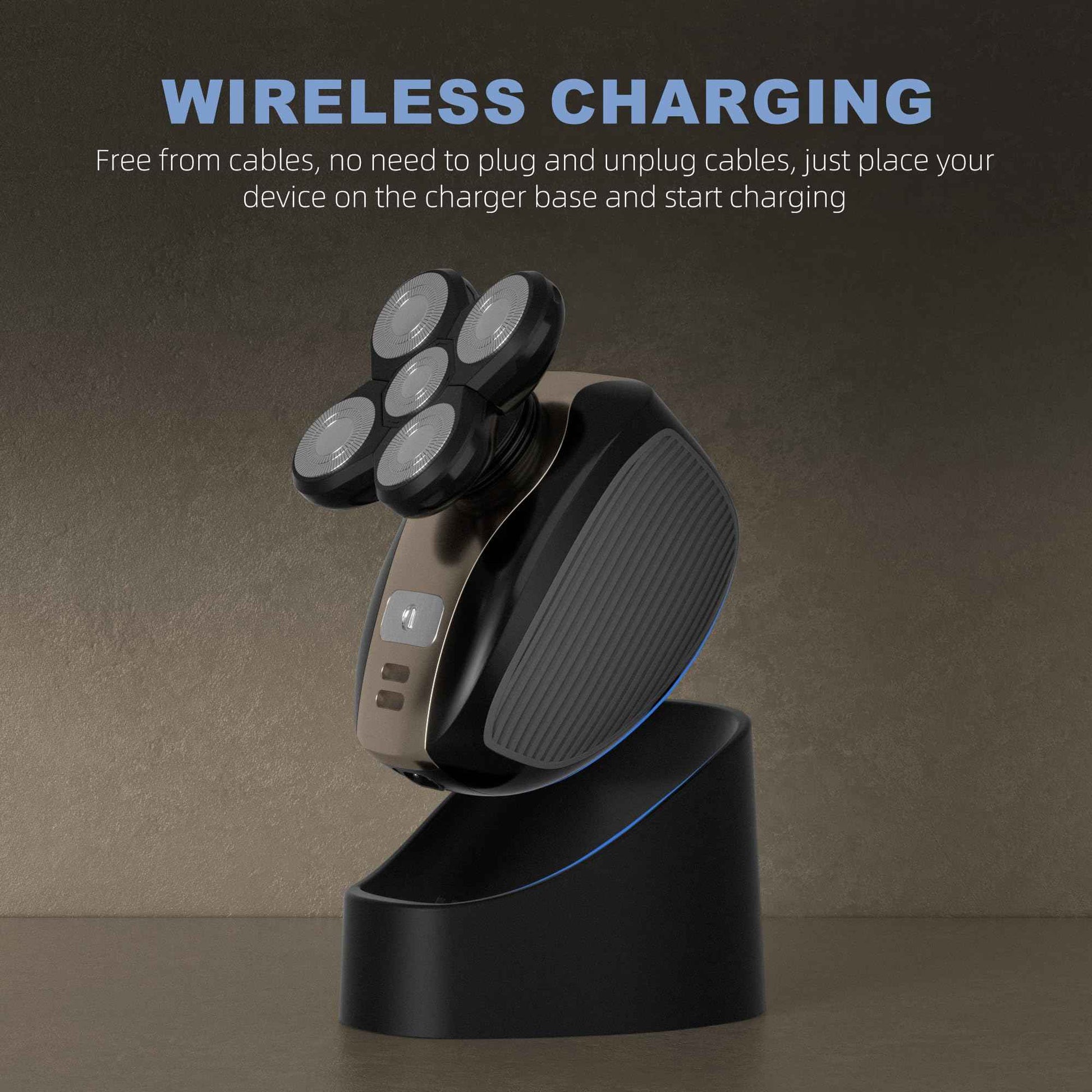 Charging Dock Compatible with Freebird FlexSeries Electric Head Hair Shaver, Charger Cord Base Stand with Power Cable for Flex Series Replacement Razor Adapter