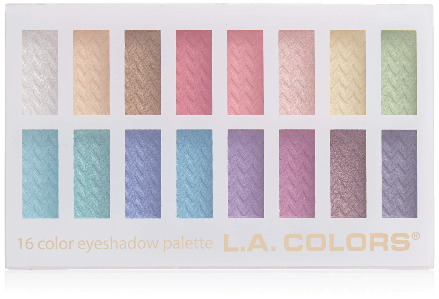 L.A. COLORS 16 Color 1.02 Ounce Eyeshadow Palette & wet n wild Hyaluronic Acid Mega Slicks Sinless Lip Gloss