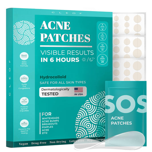 Pimple Patches (Made in Korea) for Face & Body - Overnight Treatment - Acne Patch for Zits, Bumps, Spots, Pimples, Whiteheads - Hydrocolloid Stickers - Vegan, Cruelty-Free, Hypoallergenic (8,10,12,14)