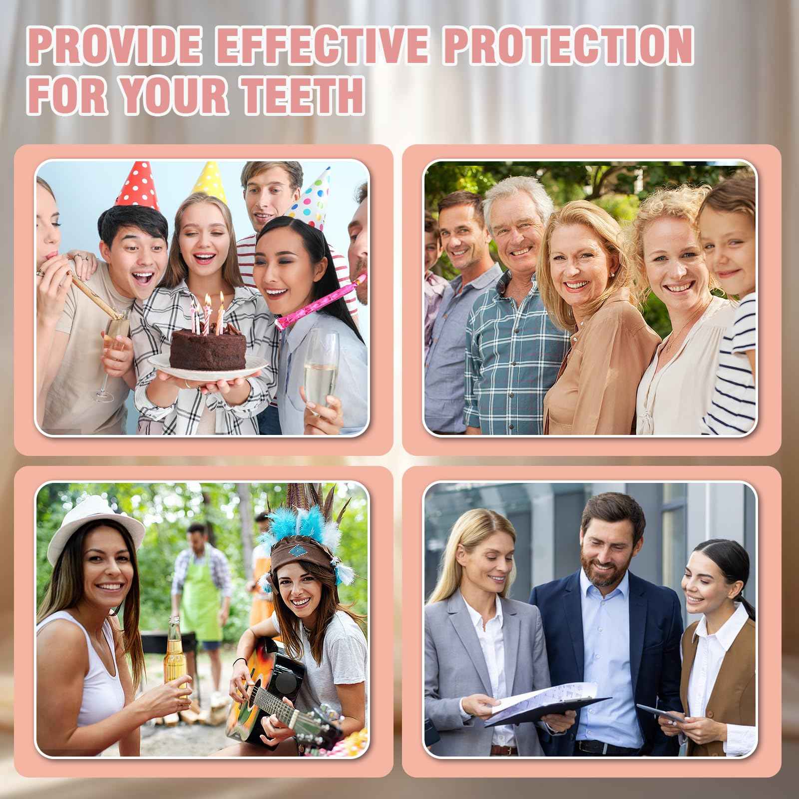 Dentures for Women and Men, Silicone Dentures Upper and Lower, Fix Your Smile at Home Within Minutes, Natural Shade False Teeth & Veneers