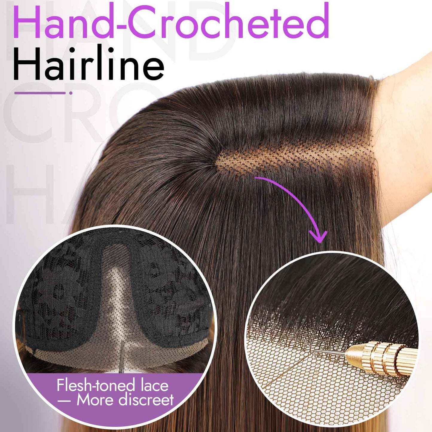 Starmo Ombre Light Brown With Blonde Short Wavy Bob Glueless Synthetic Lace Front Wig for Women Pre Cut for Beginners Natural Hairline 14 Inch