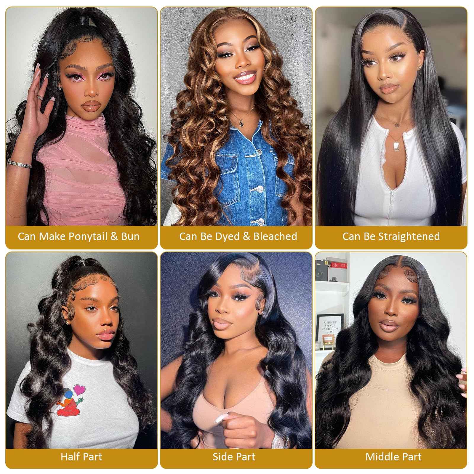 ZZMDS Human Hair Bundles 10 12 14 Inch Body Wave Bundles Human Hair 3 Bundles 12A Brazilian Virgin Body Wave Bundles Natural Color