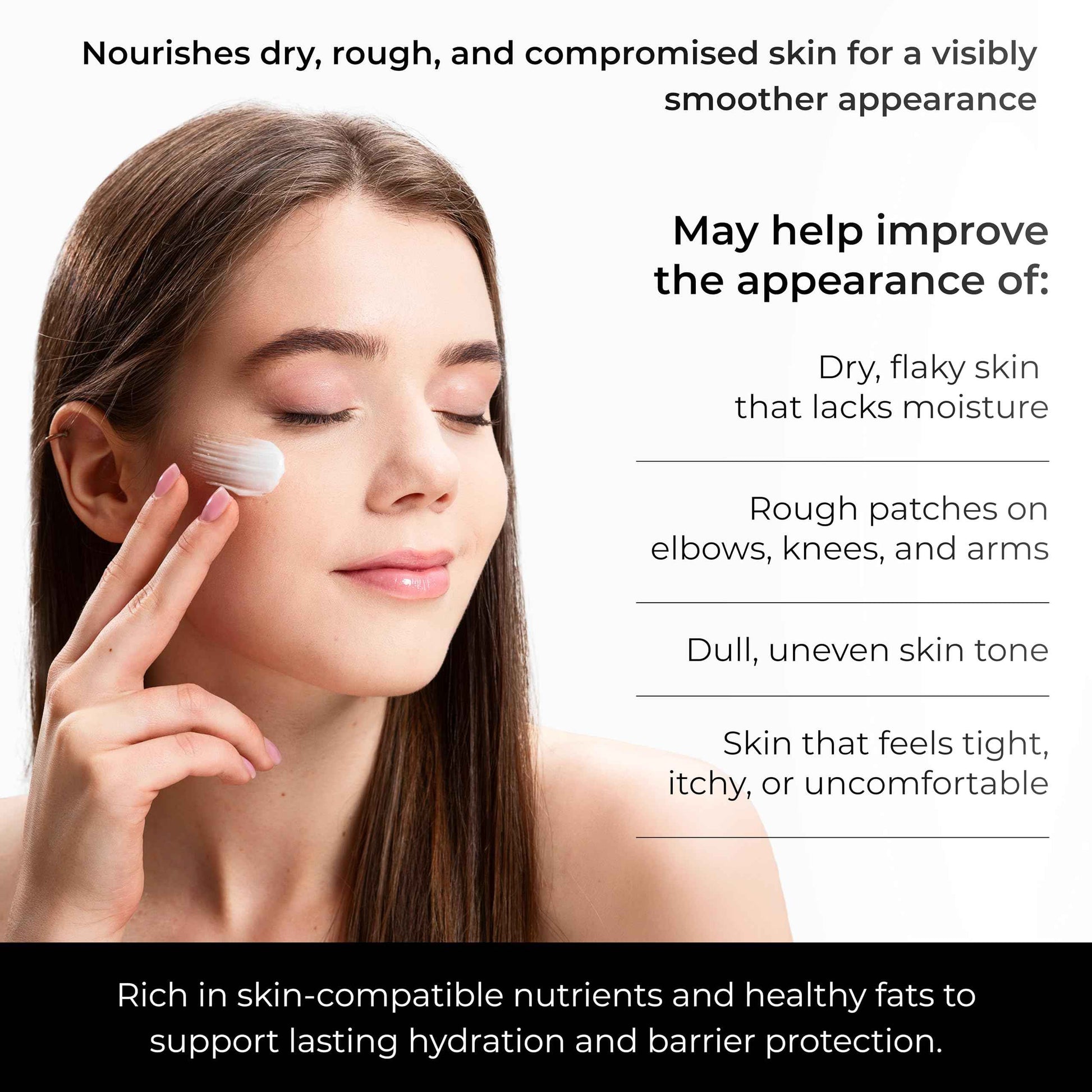 Clean + Kind Daily Moisturizing Lotion – Tallow Body Lotion with Aloe Vera, Shea Butter, Jojoba Oil, MCT Oil & Vitamin E – Deep Hydration for Dry, Rough, Sensitive Skin (8 oz, Vanilla)