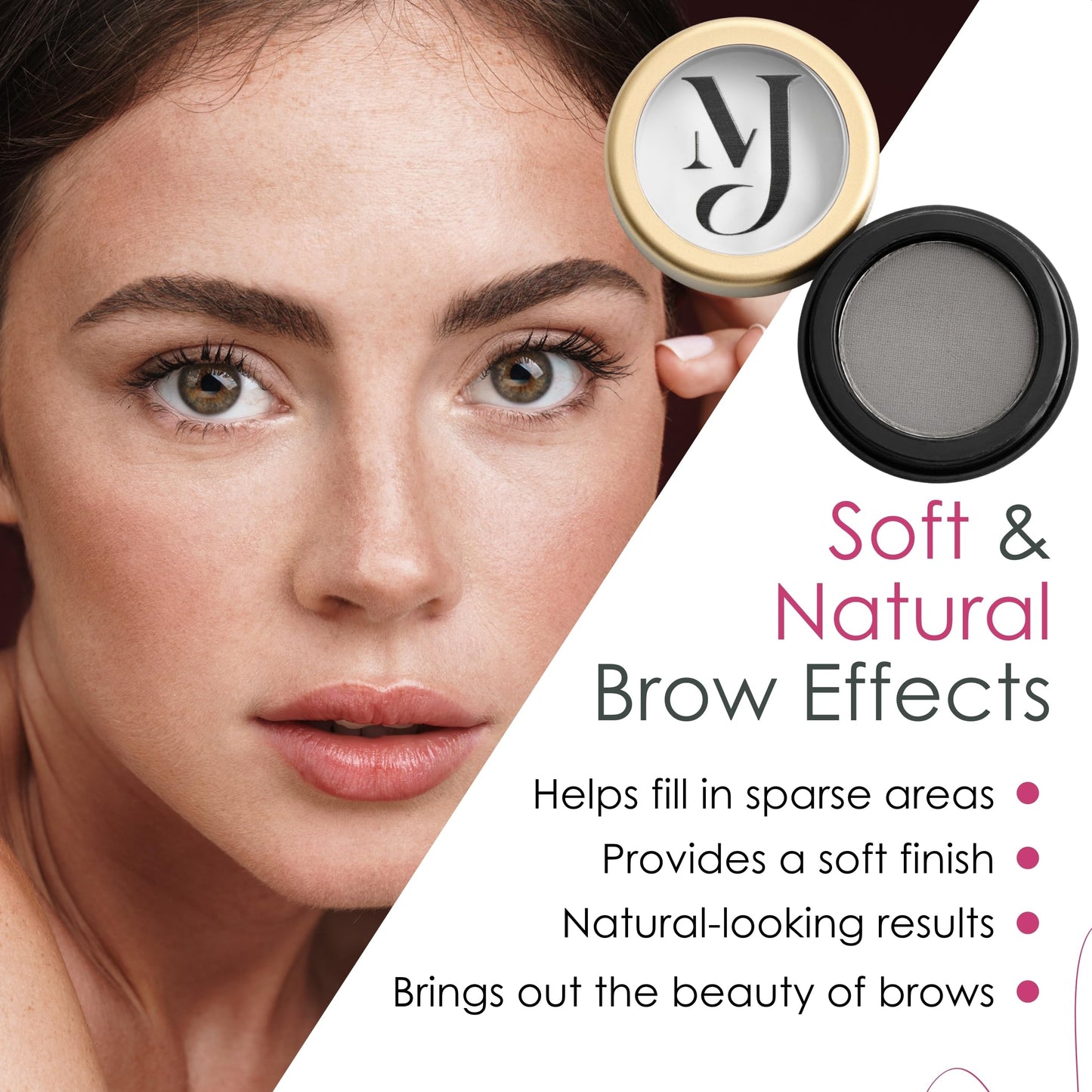 Soft Charcoal Eyebrow Powder - Effortless All-Day Brow Beauty bt Marie-José & Co