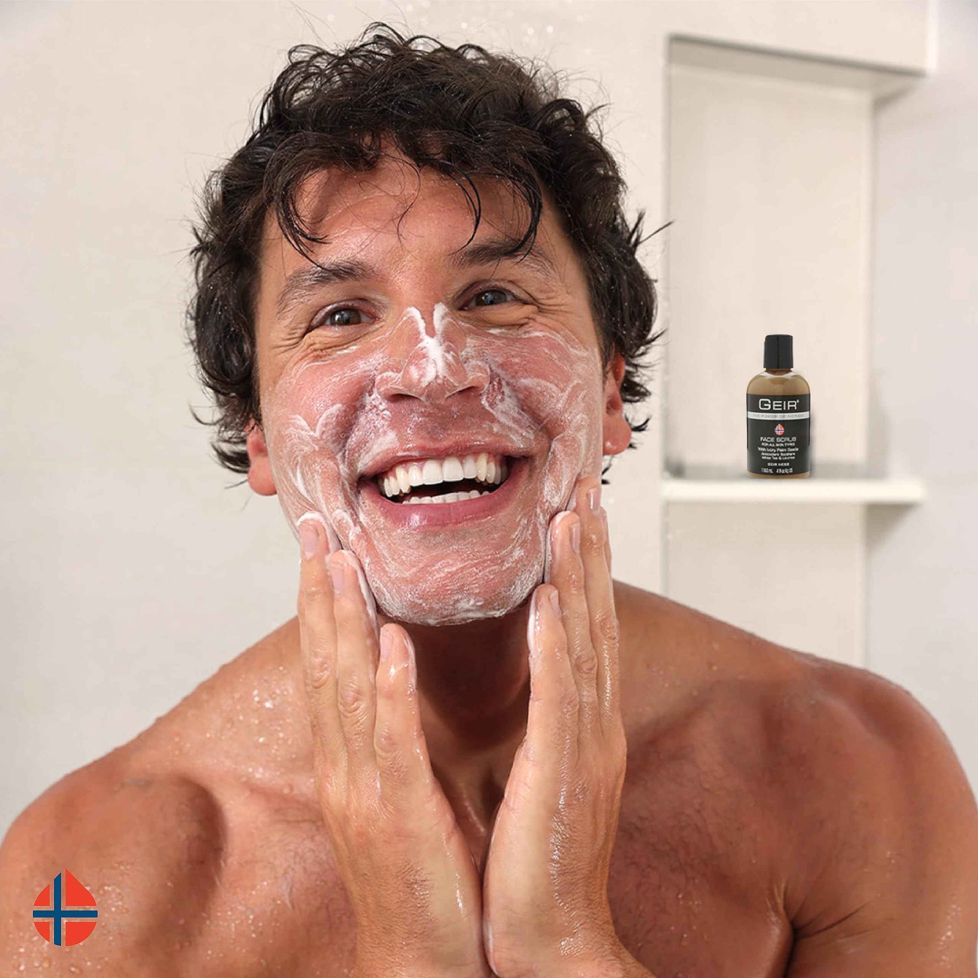 Geir Ness Face Scrub - Exfoliates Skin - Nourishing Facial Scrub for Clogged Pores