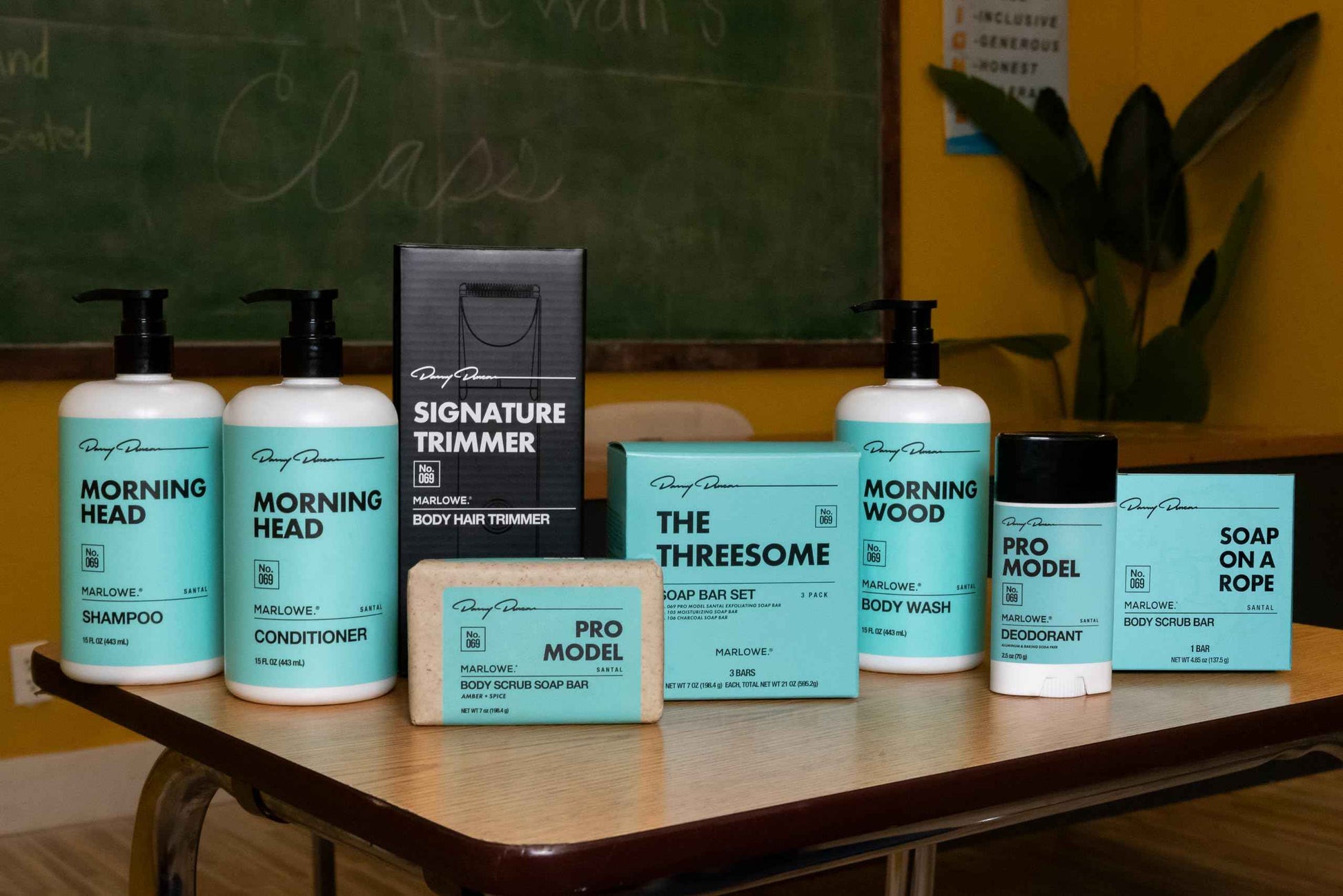 MARLOWE. No. 069 Body Scrub Soap Bar 7 Oz (3 bars), Pro Model Body Exfoliator Bar Soap with Pumice, Apricot Seed Powder, Shea Butter & Olive Oil, Amber + Spice Santal Scent