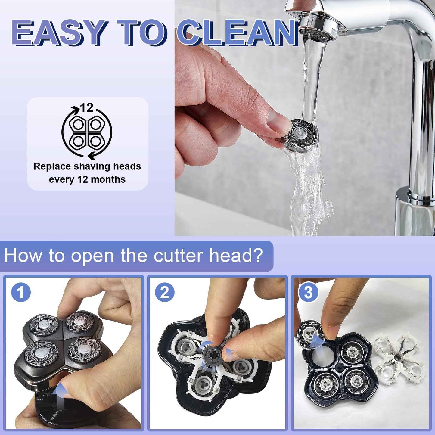 Pitbull Gold PRO/Pitbull Platinum Pro Replacement Blades - 16 Pack Compatible with Skull Shaver Heads