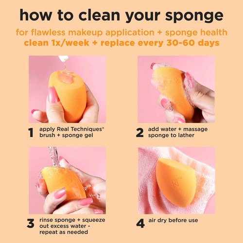 Real Techniques Matte & Merry Ultimate Blending 4 Piece Holiday Gift Set, Foundation Makeup Sponge, Dual-Sided Powder Puff, & 2 Makeup Brushes, Kitten Paw Brush, Stocking Stuffer, Limited Edition