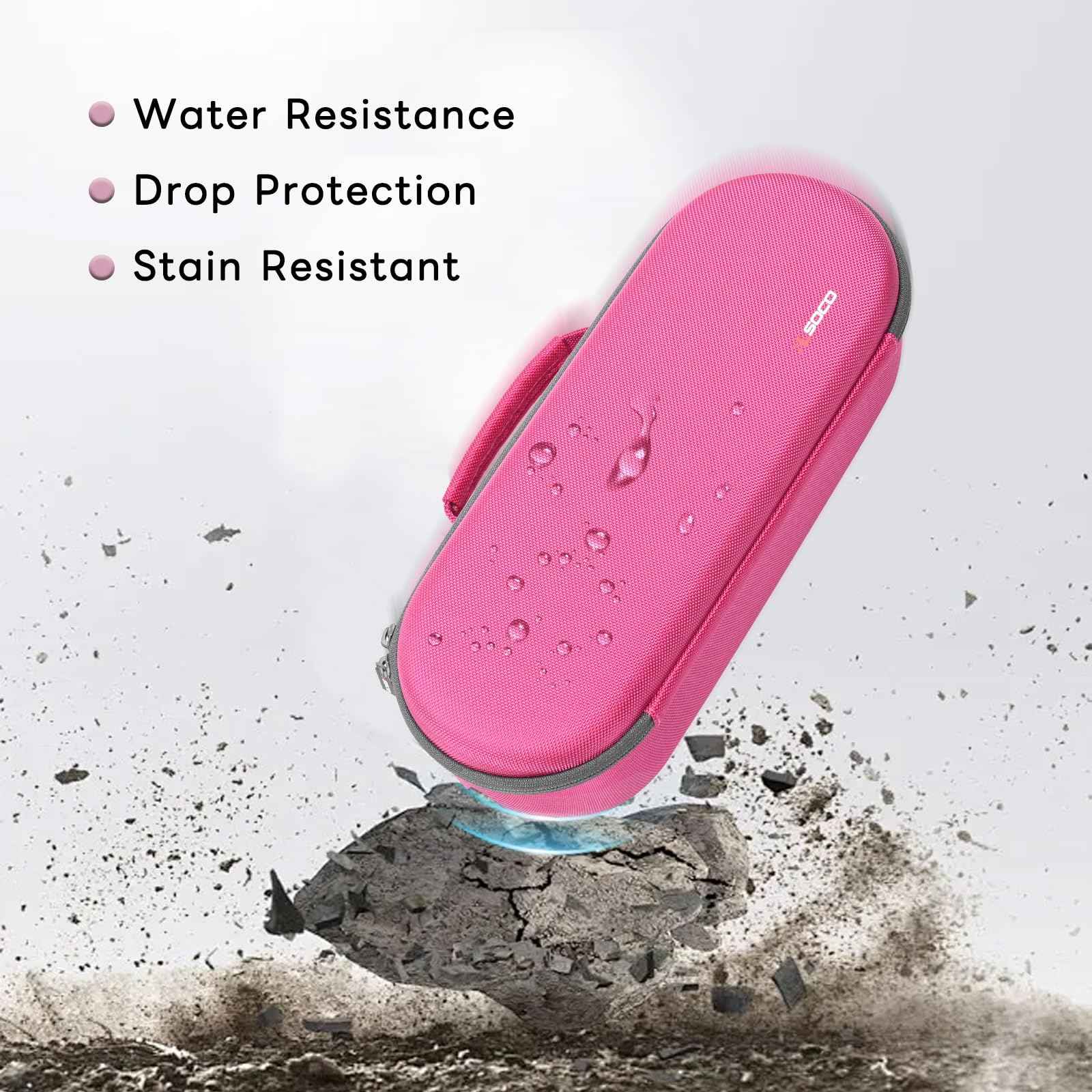 RLSOCO Travel Case for Dyson Supersonic/Supersonic Nural Hair Dryer & Dyson Airwrap, Storage Hair Dryer/Airwrap Only for easy travelling - Pink