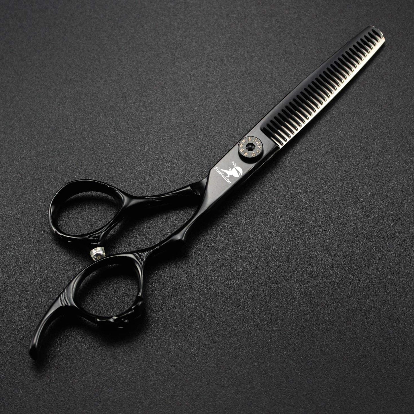 Hair Cutting Scissors, 6.0 Inch Black Professional Japan 440C Hair Cutting Shears - Salon Hair Blending/Thinning/Texturizing Scissor, Hand Sharpened