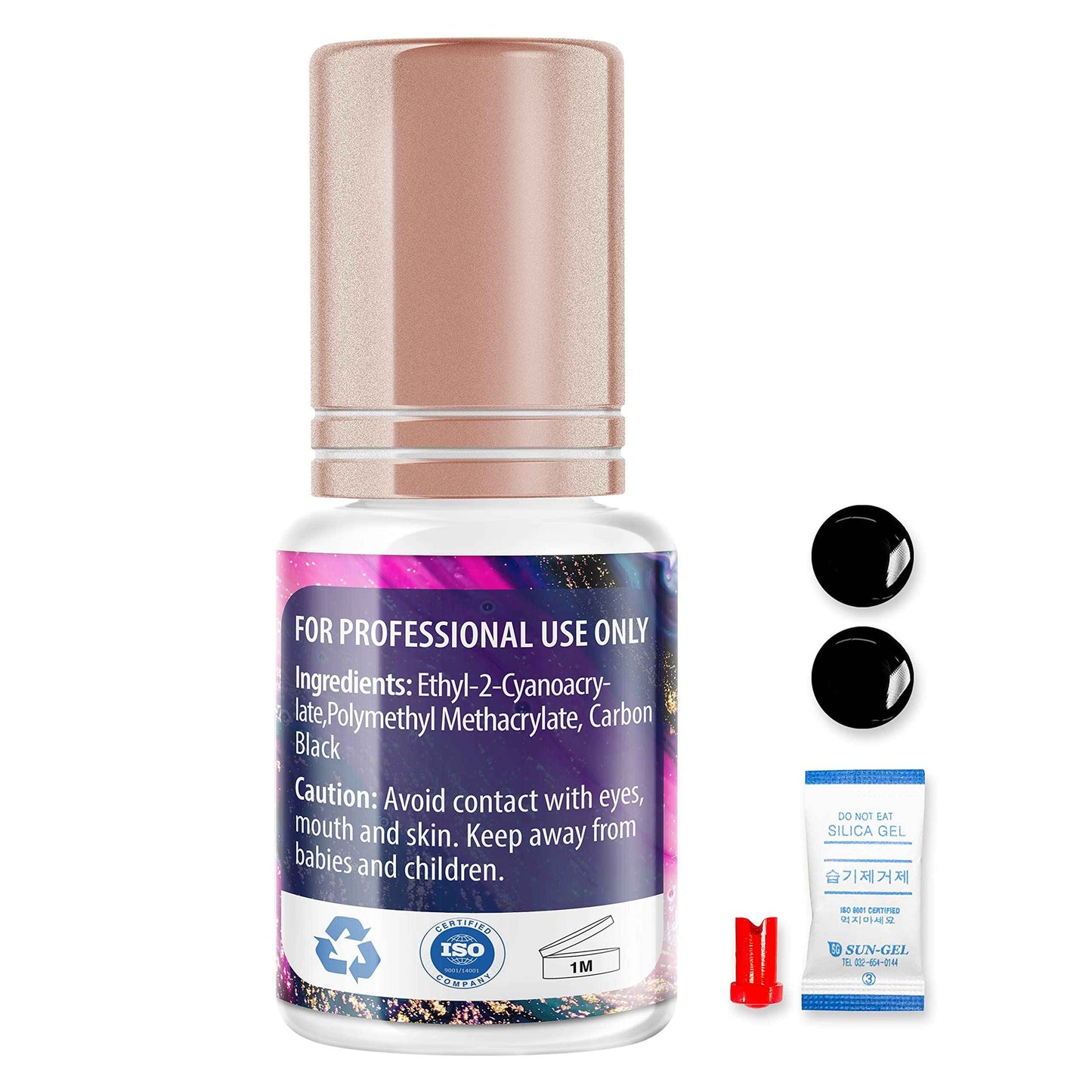 Lyon Lash SPEEDMAX Eyelash Extension Glue | 0.3-1.3 Sec Dry Time | Up to 8 Weeks Retention | Black Adhesive Supplies for Professional Use | (10ml/0.34 fl. Oz)