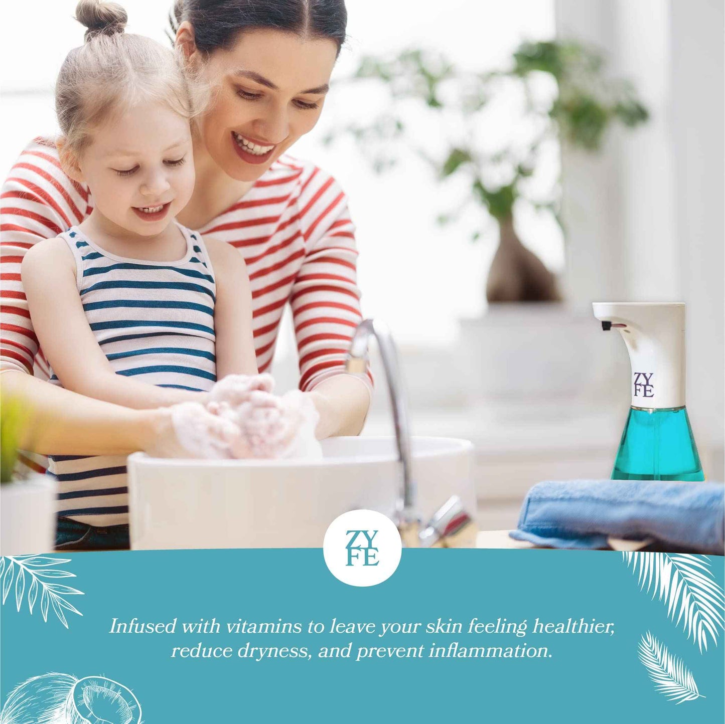 Hygienic and Eco-Friendly Bundle - Automatic Hand Soap Dispenser with 64oz Coconilla Fragrance Refill - Touch-Free, Luxury Hand Care Set for Home and Office