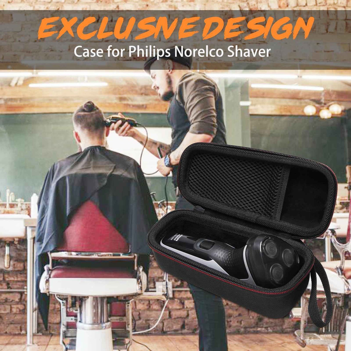 LTGEM EVA Hard Case Compatible with Philips Norelco Shaver 2300/3800/7200 - Travel Carry Electric Razor Hard Case