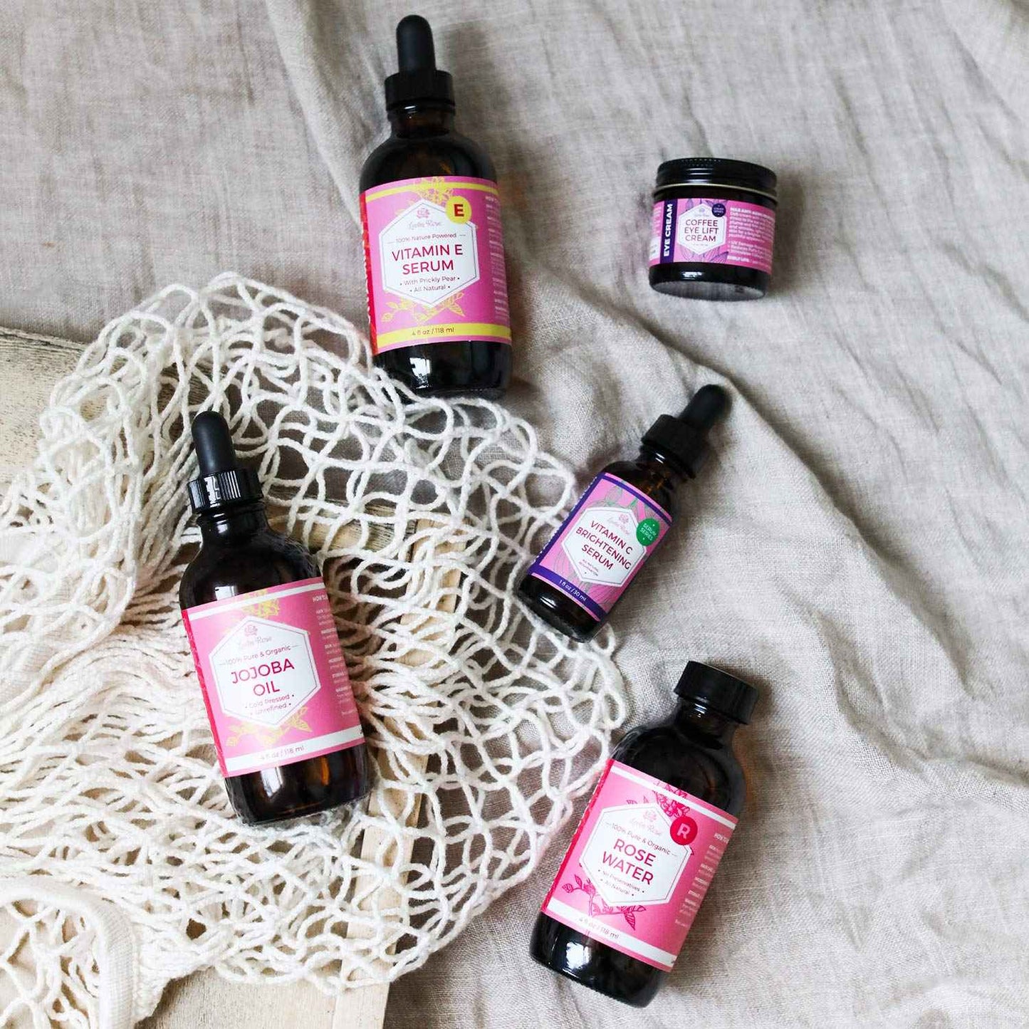 Leven Rose Vitamin E Oil Serum 100% Pure Organic All Natural for Face, Dry Skin Moisturizer, Hair & Nail Growth, Pure Makeup Remover, Cleansing Oil Large 4 oz