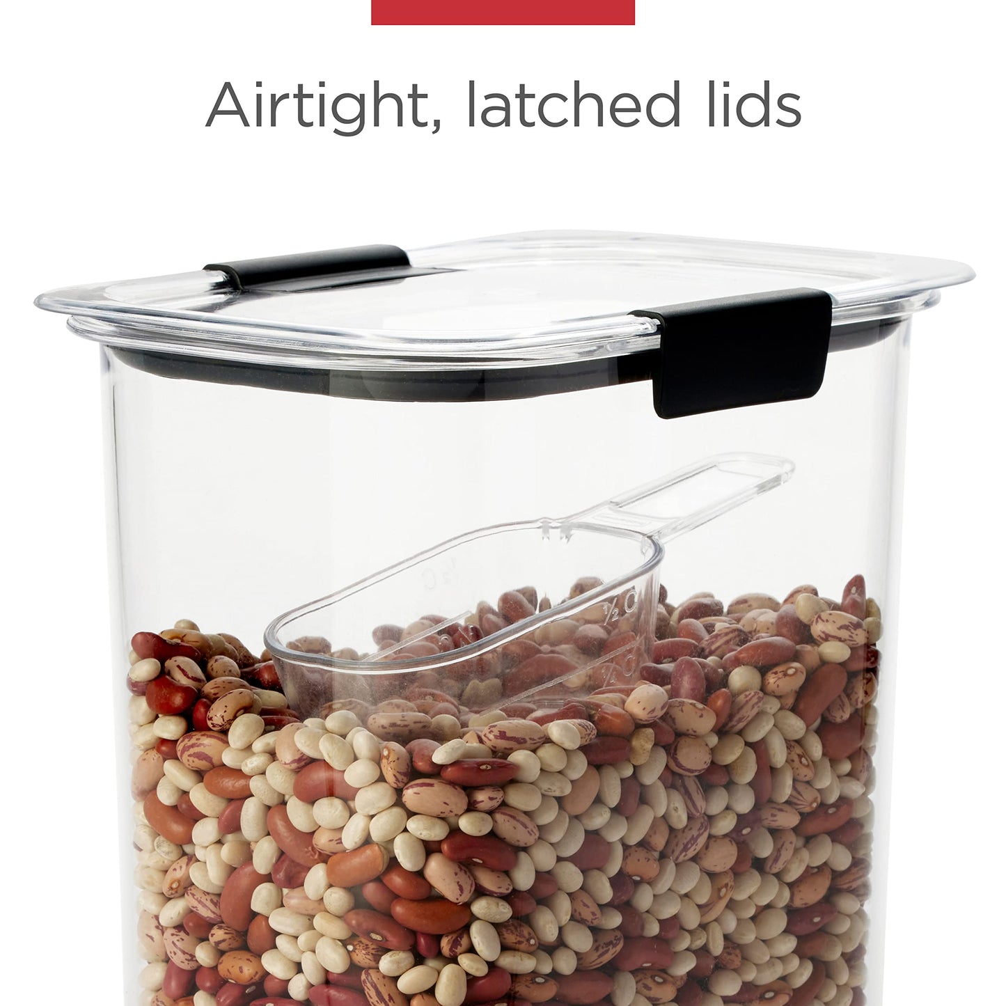 Rubbermaid Brilliance Airtight Cereal Food Storage Container, Shatterproof, BPA-Free and Dishwasher-Safe, 32oz Capacity