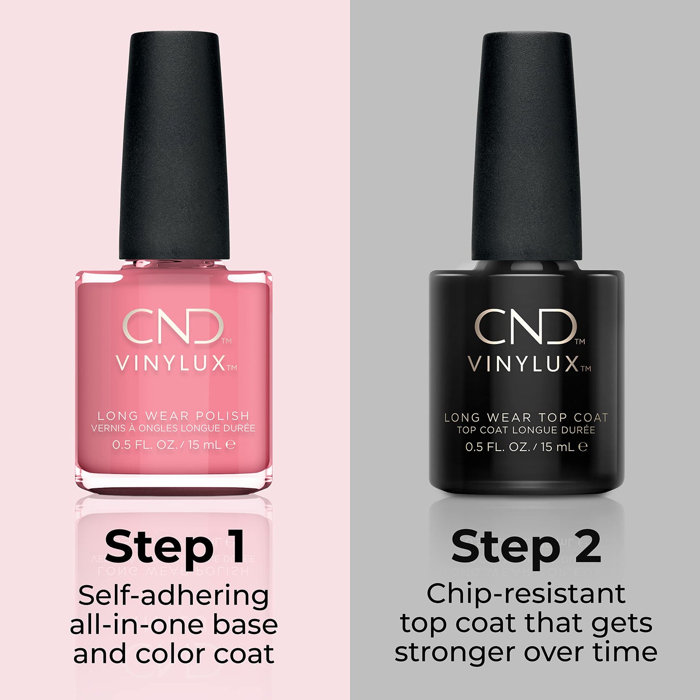 CND Vinylux Longwear Pink Nail Polish, Gel-like Shine & Chip Resistant Color, 0.5 Fl Oz