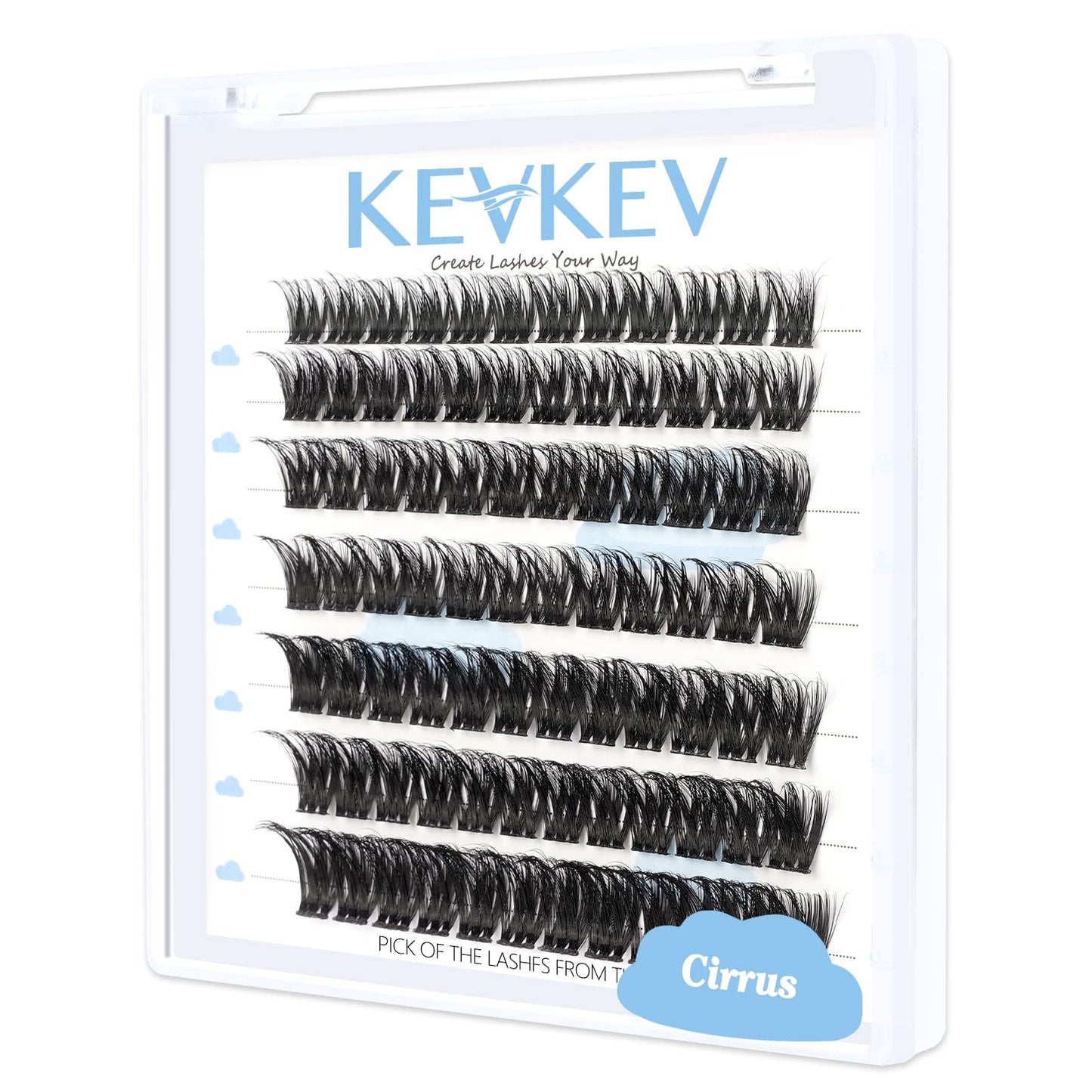 Lash Clusters 84 Pcs Cluster Lashes Eyelash Clusters DIY Cluster Eyelash Extensions Individual Lashes that Look Like Eyelash Extensions Natural Look Thin Band & Soft (Cirrus,C-14)