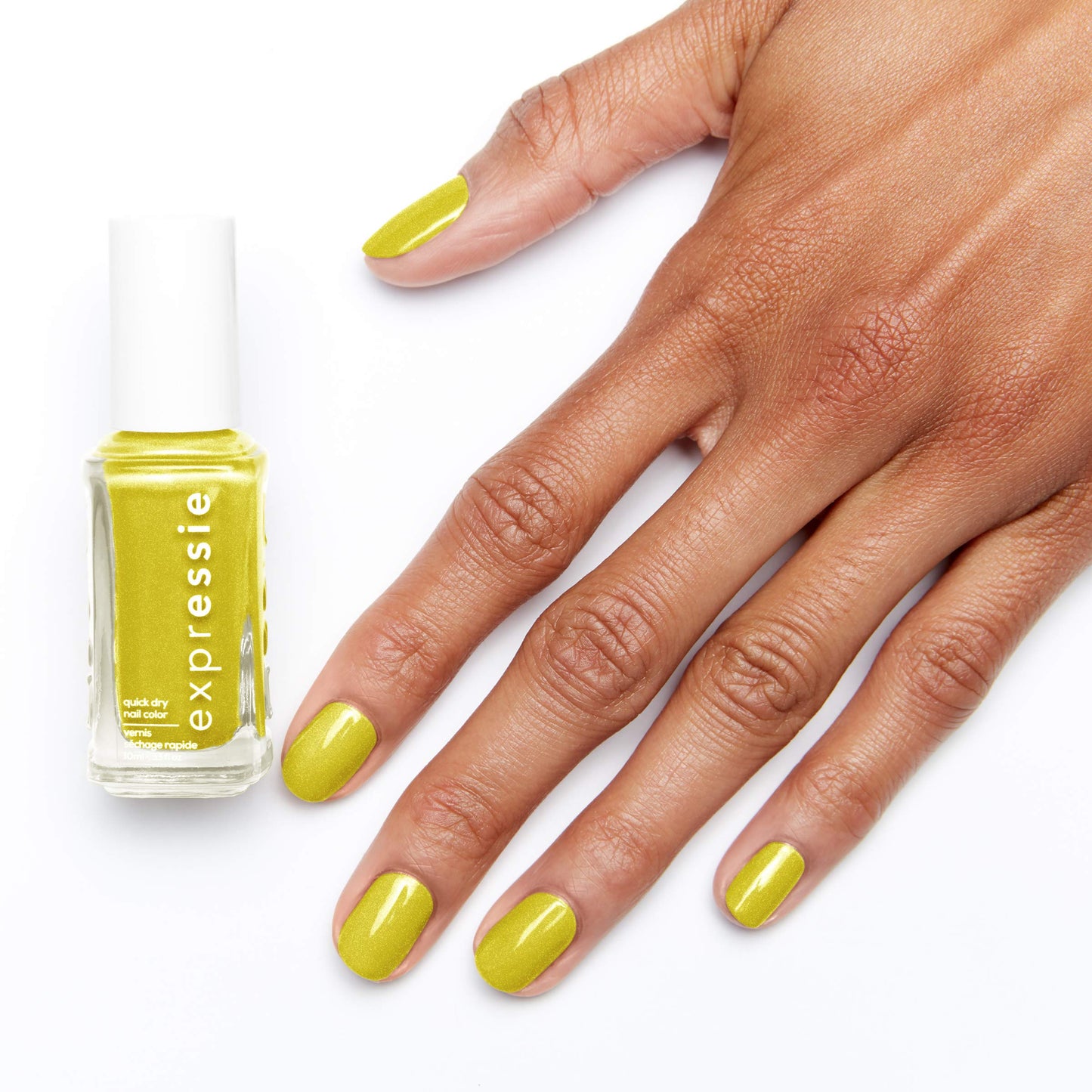 Essie expressie, Quick-Dry Nail Polish, 8-Free Vegan, Green Yellow, We Don't Mesh, 0.33 fl oz