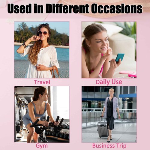 CLHHM Travel Cosmetic Bags for Women Travel World Makeup Bag Gifts for International Travelers Women Gifts for Birthday Christmas Gifts for Female Friend Daughter