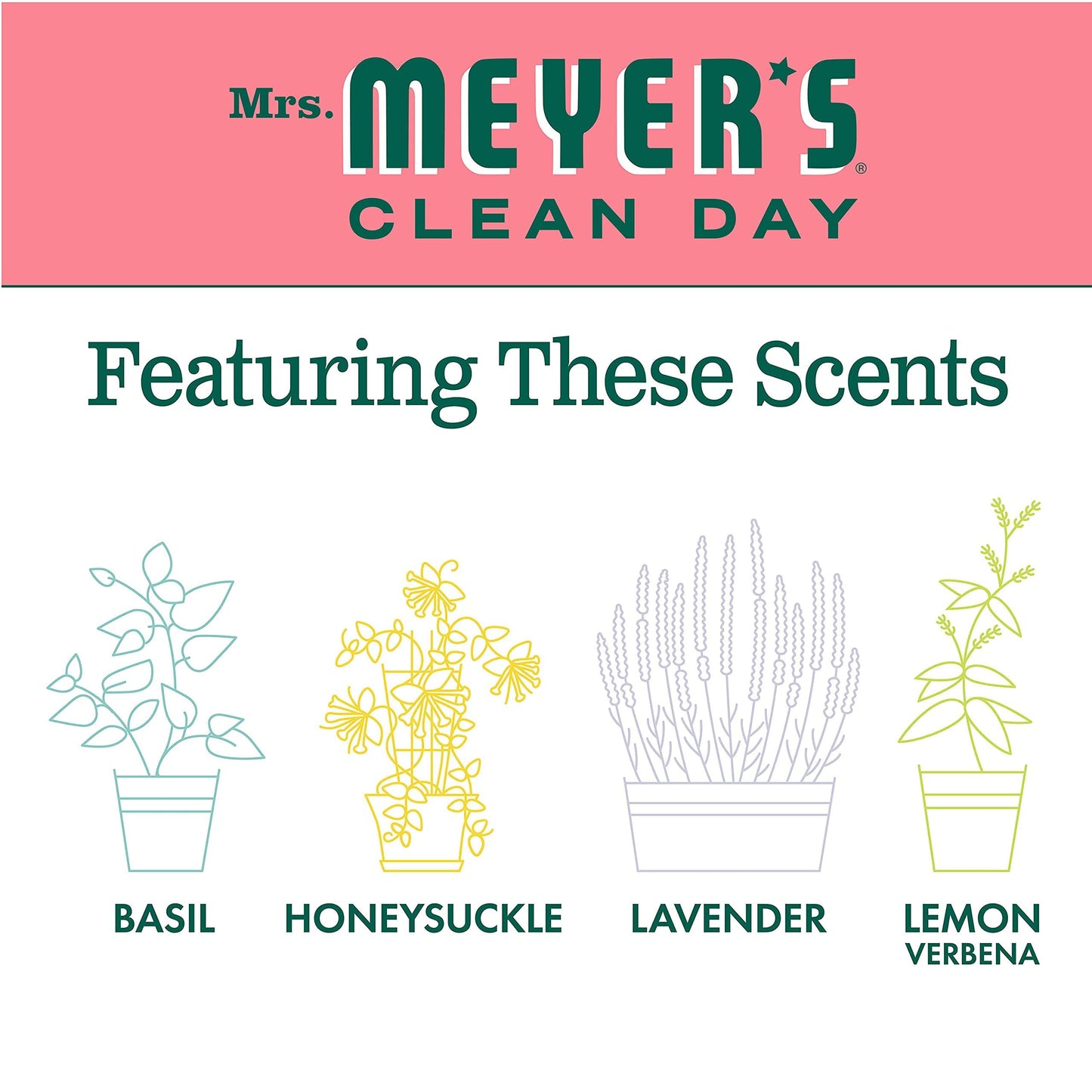 MRS. MEYER'S CLEAN DAY Foaming Hand Soap, Watermelon Scent 10 Fl oz (Pack of 4)