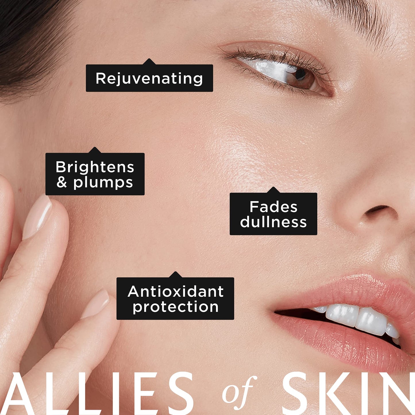 Allies of Skin 35% Vitamin C+ Perfecting Serum: Tetrahexyldecyl Ascorbate + Ethylated L-Ascorbic Acid, Glutathione, Superoxide Dismutase. Waterless, Antioxidant. Brightens & Plumps 1 oz / 30 ml