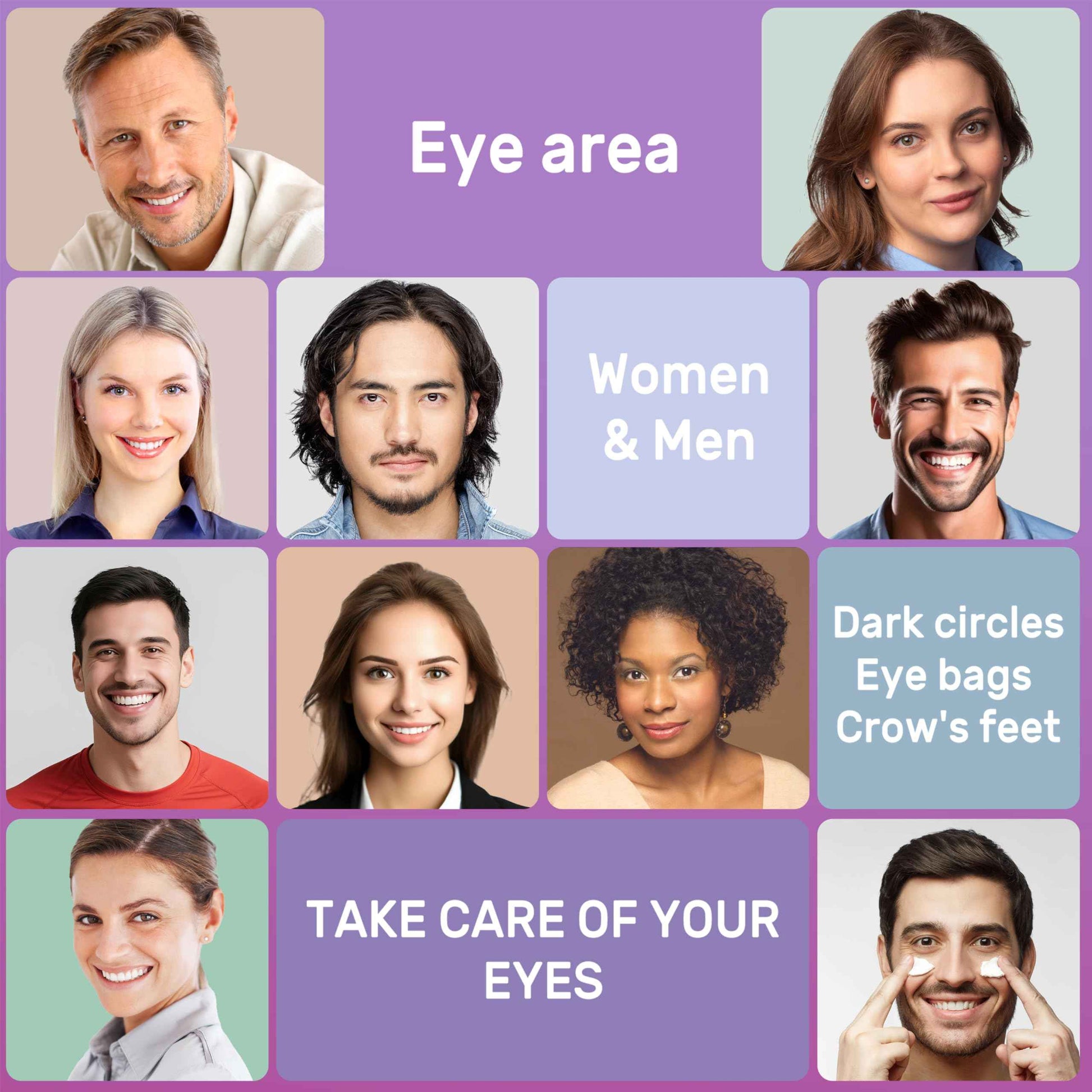 Vbilobec 2025 Latest Caffeine Eye Cream:[30+ SGS Certified] [Used by Over 1M Fans] Anti-aging Eye Cream to eliminate dark circles, puffiness, and fine lines.1.7 fl oz, for Women& Men,3PC