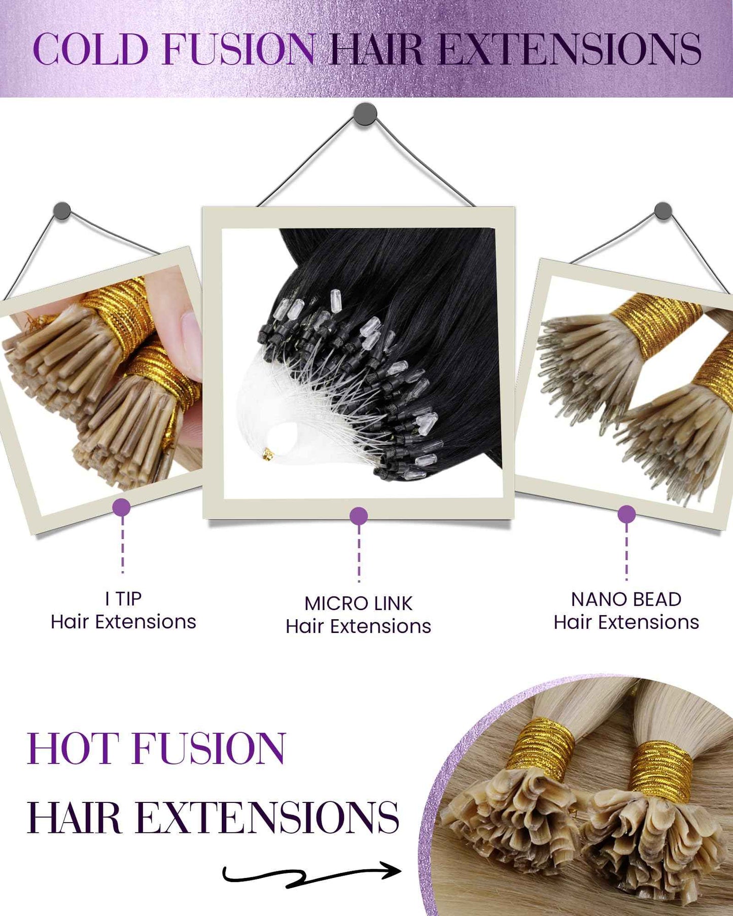 LaaVoo Micro Loop Hair Extensions Real Human Hair Black Micro Link Hair Extensions Human Hair 22 inch Jet Black Pre Bonded 50g/50s