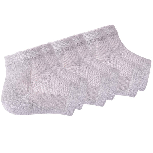 Vented Moisturizing Gel Heel Socks, 3 Pairs Toeless Spa Sock for Foot Care Treatment, Cracked Heels, Dry Feet, Foot Calluses (Grey)