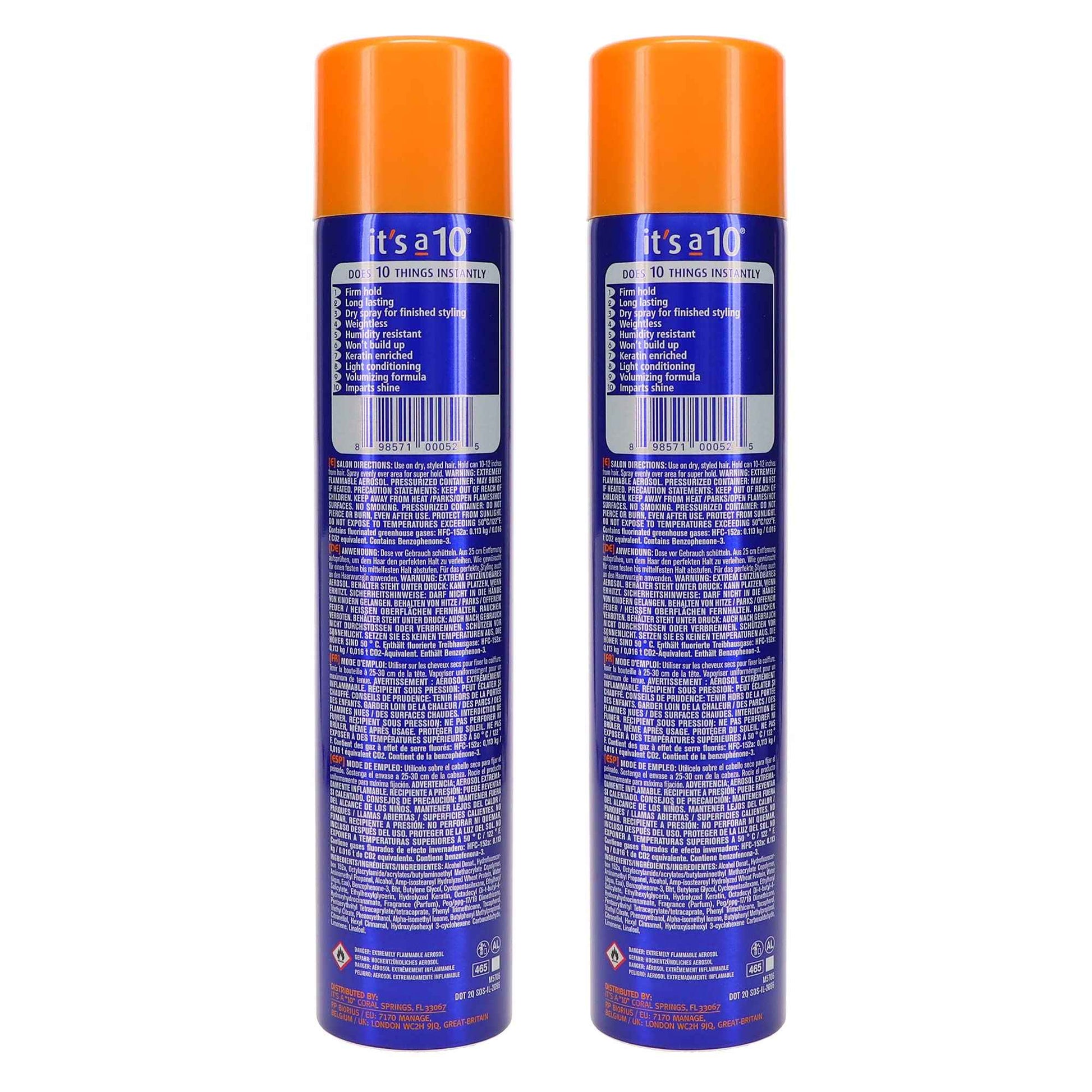 It's a 10 Miracle Super Hold Finishing Spray Plus Keratin, 10 oz (Pack of 2)