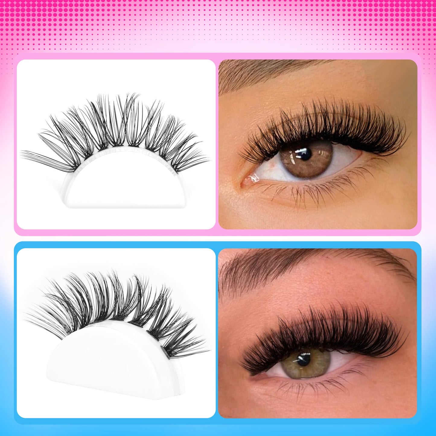 Cluster Lashes Individual Lash Extensions 360Pcs Eyelash Extension D Curl Lash Clusters 30D/40D Cluster Lashes by TNFVLONEINS (30D+40D-D-0.07)