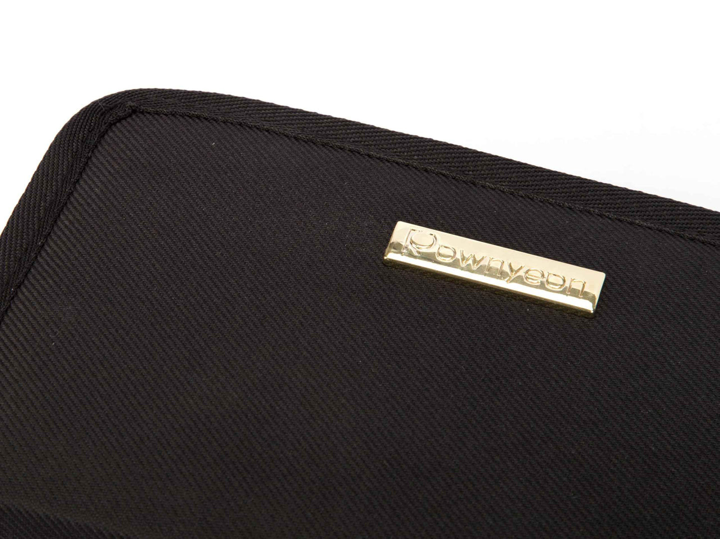 ROWNYEON Lipstick Organizer Bag for Short Lipstick,16 Slots Travel Lipstick Carrying Case, Portable Lip Storage Bag 1 Pack | L 8.27xW 5.12x1.77 inch | Gold Zipper