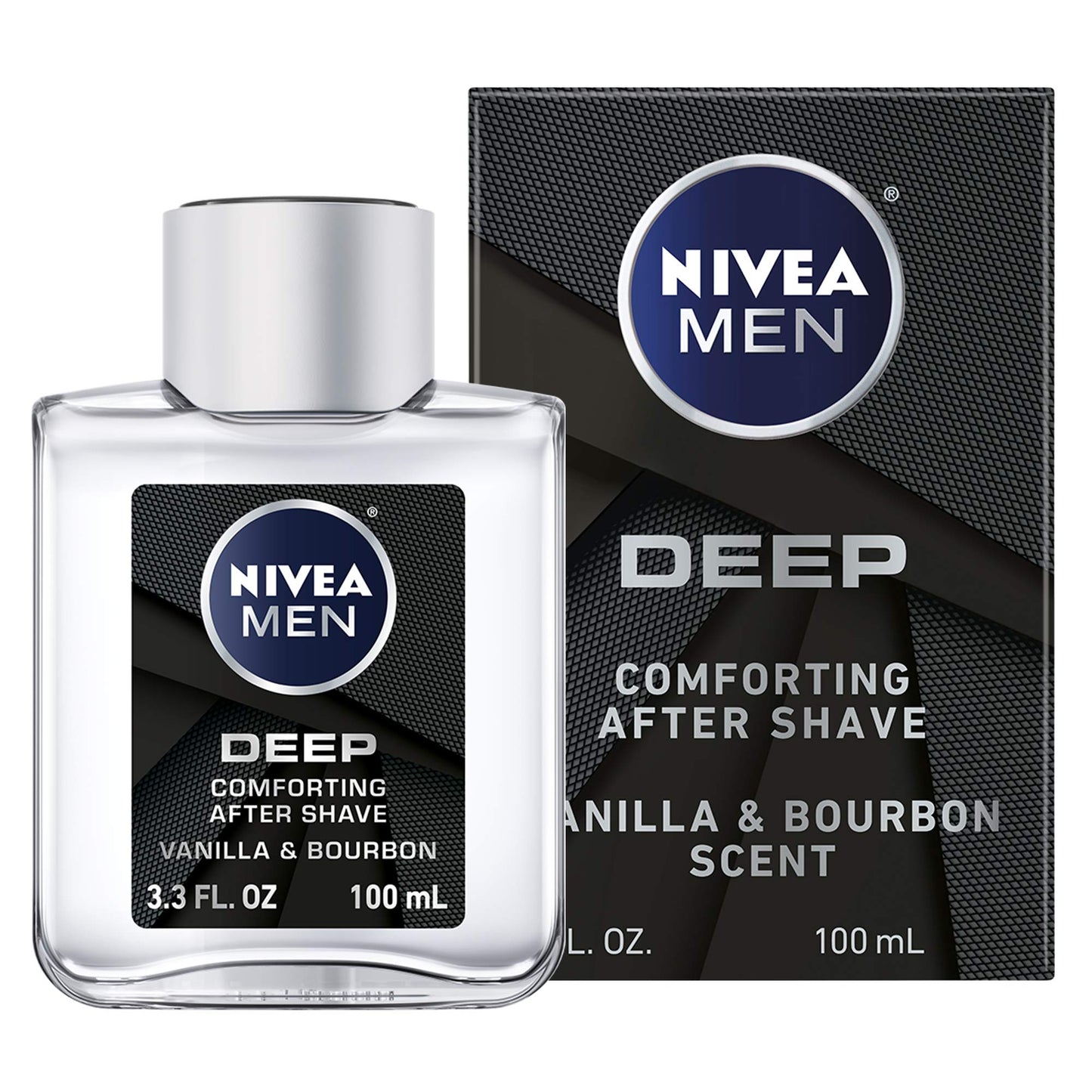 Nivea Men DEEP Comfort Post Shave Lotion - Soothe Shave irritation - 3.3 fl. oz. Bottle (Pack of 3)