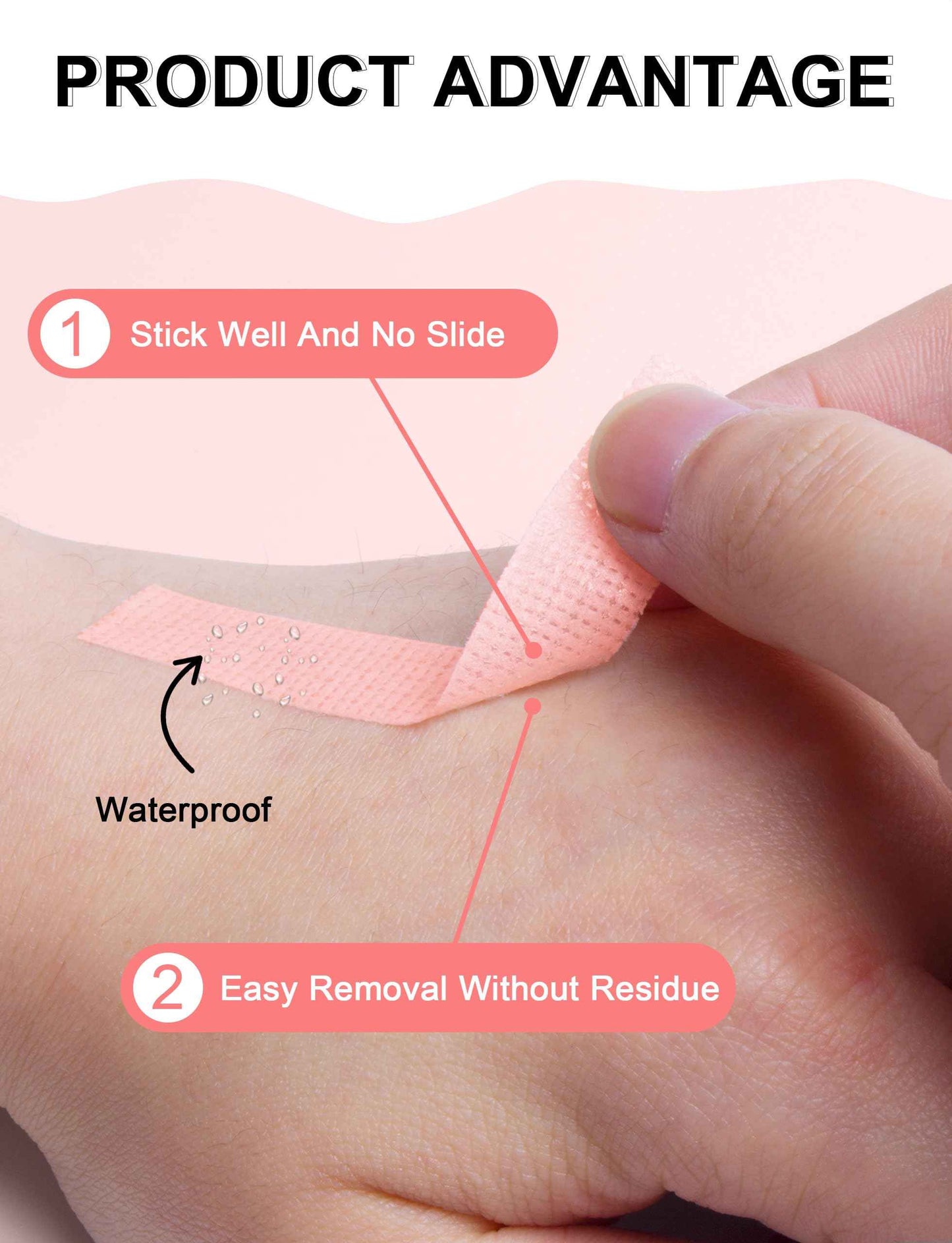 fenshine 6 Rolls Micropore Medical Tape for Eyelash Extension, Adhesive Fabric Tape for for Eyelash Extension Supply