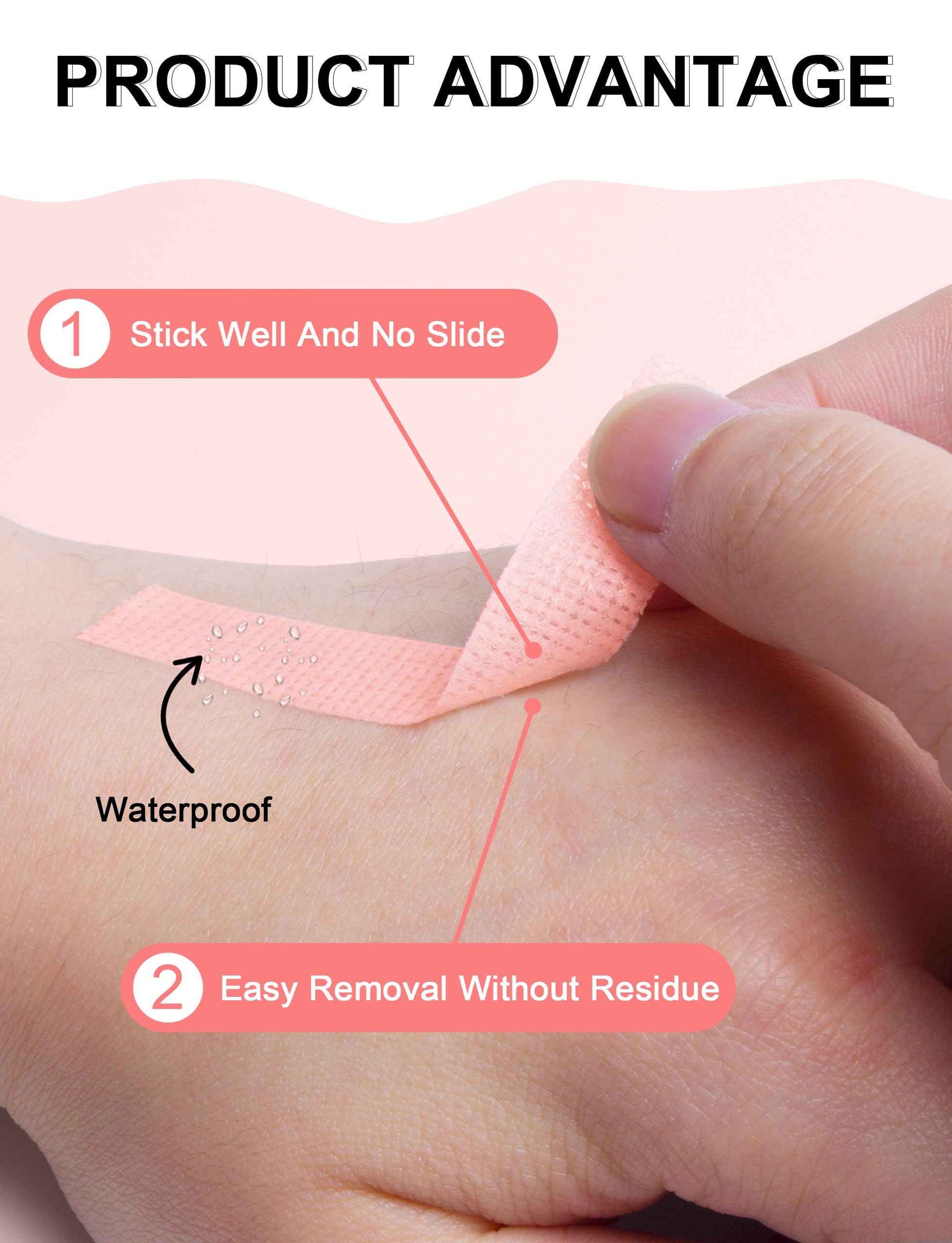 fenshine 6 Rolls Micropore Medical Tape for Eyelash Extension, Adhesive Fabric Tape for for Eyelash Extension Supply