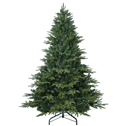 Mayhihi Unlit Artificial Full Christmas Tree 4FT with 907 PE PVC Tips, Premium Holiday Xmas Tree with Metal Hinges & Foldable Base for Home Office Party, Green