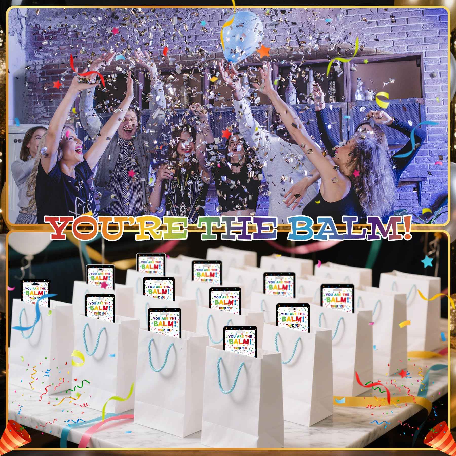 48 Pcs Employee Appreciation Lip Balms Bulk Staff Appreciation Gifts Thanksgiving Thank You Team End of Year Gifts You Are The Balm Bulk for Coworkers Teacher Worker Leaving Farewell Party Favor