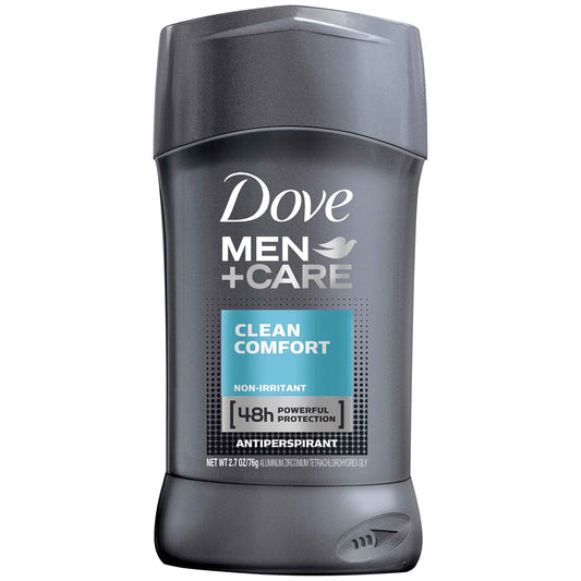 Dove Men+Care Antiperspirant Deodorant Stick, Clean Comfort, 2.7 oz