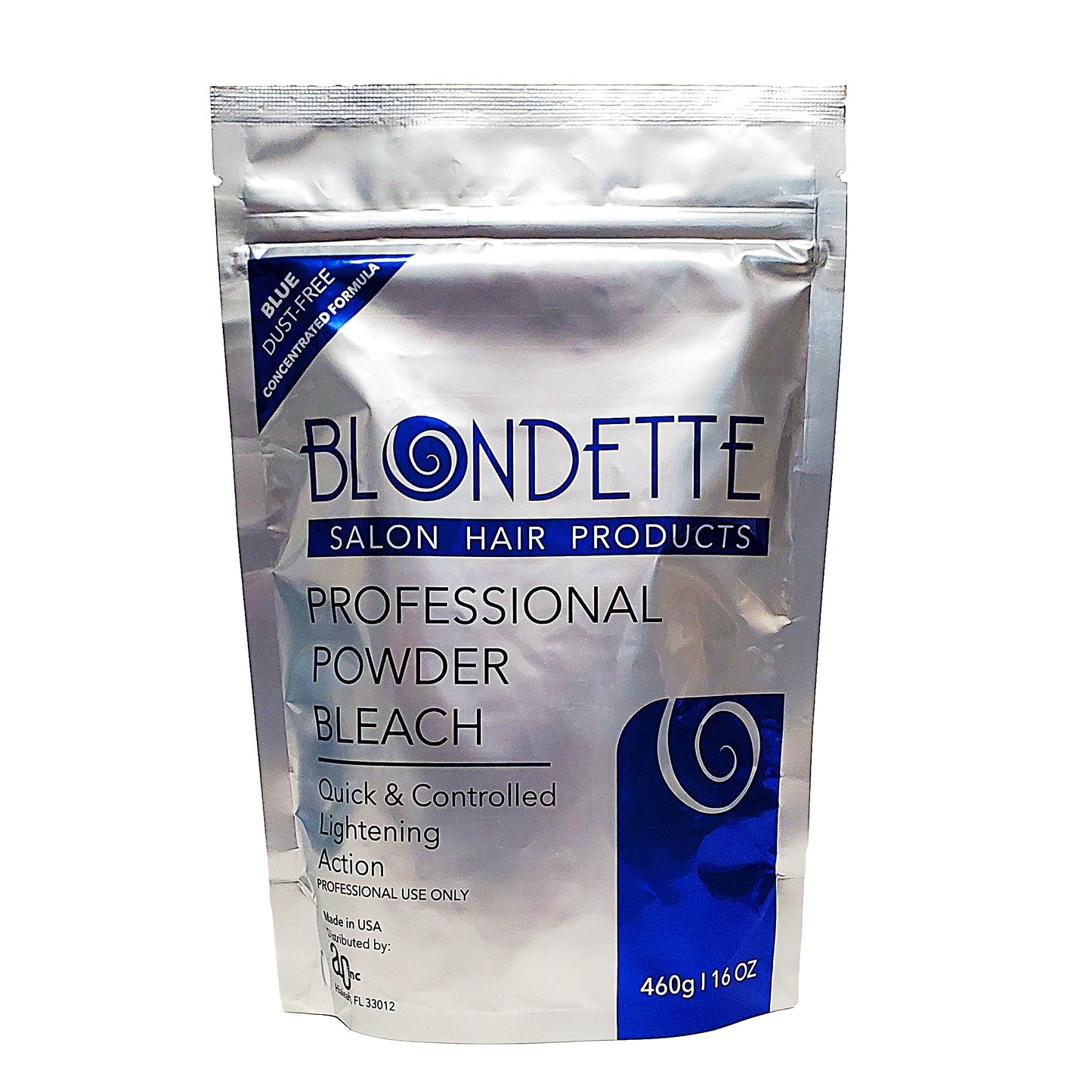 Powder Bleach, Blondette Salon Professional Powder Bleach blue dust-free (460)