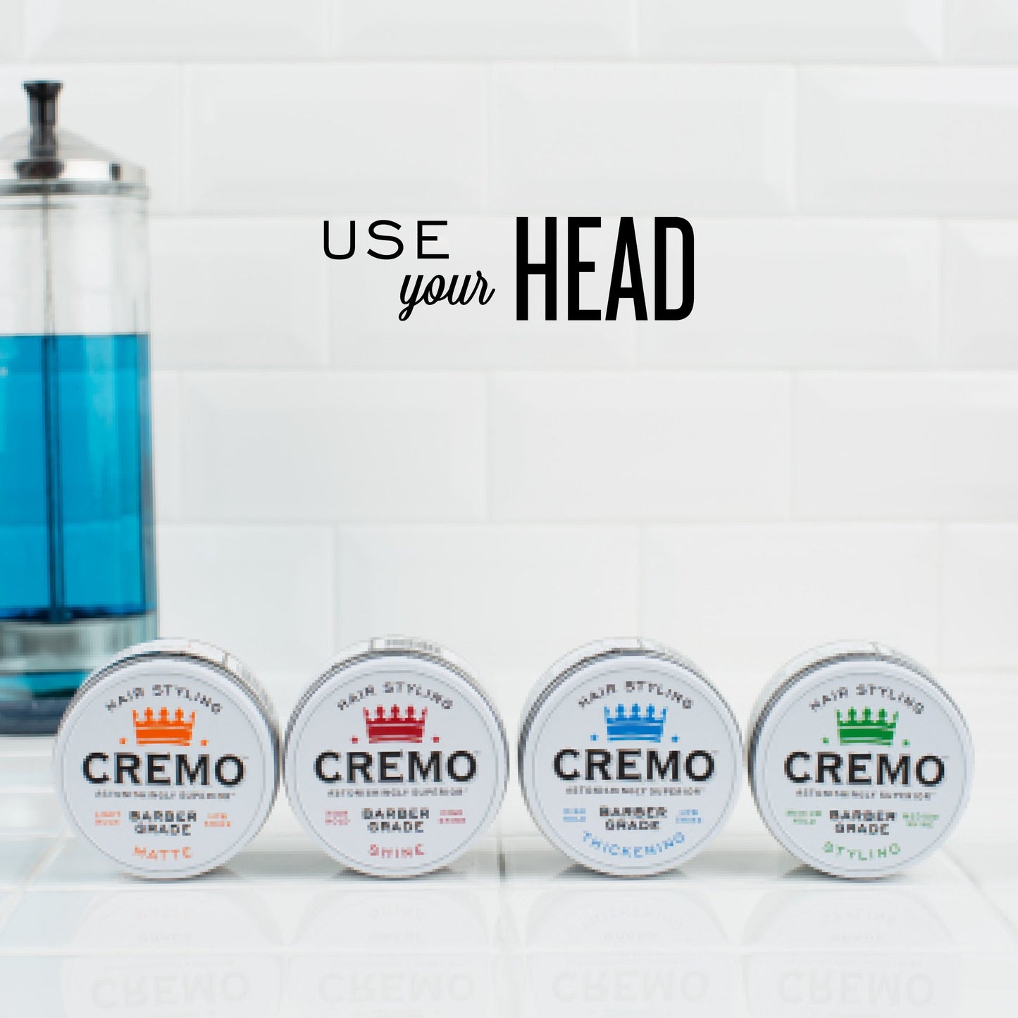 Cremo Premium Barber Grade Hair Styling Matte Cream, Light Hold, Low Shine, 4 Oz