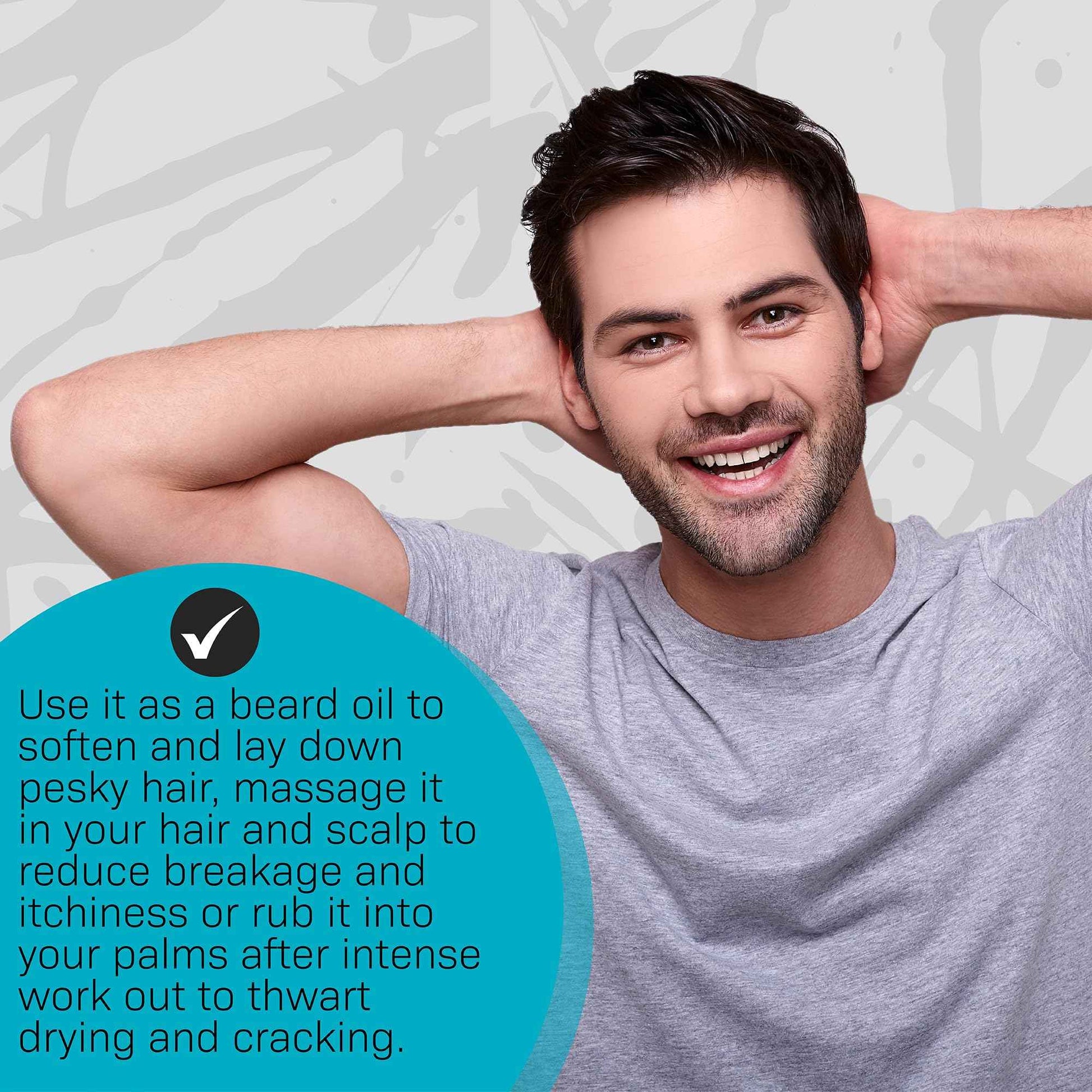 VOLT Lube Beard Oil - Natural Vegan Formula with Jojoba & Argan Oil, 1 Oz (30ml) Glass Bottle, Drift Scent