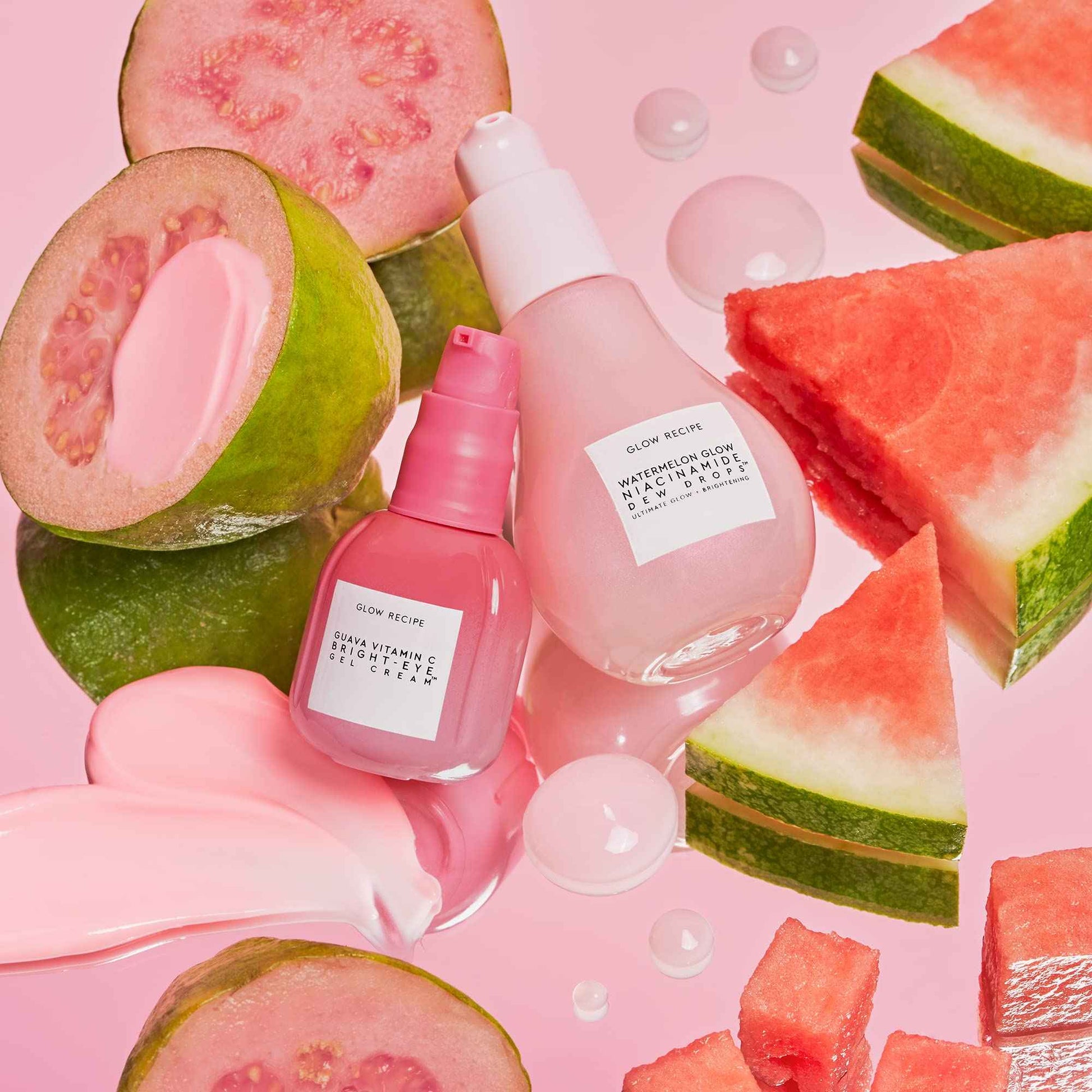 Glow Recipe Guava Vitamin C Brightening Eye Gel - Niacinamide, Peptides & Green Caffeine Gentle Under Eye Cream for Dark Circles, Puffiness & Bags - Lightweight, Hydrating, Firming - Makeup Prep, 15ml