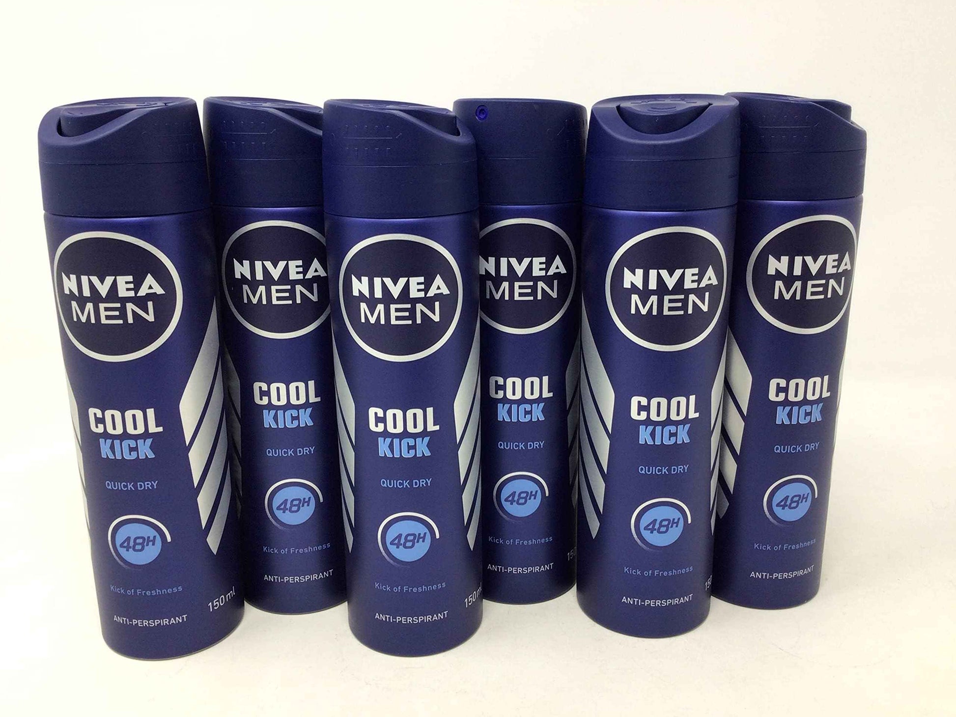 6 x Nivea Men Cool Kick 48h Anti-Perspirant 150ml by Nivea Men