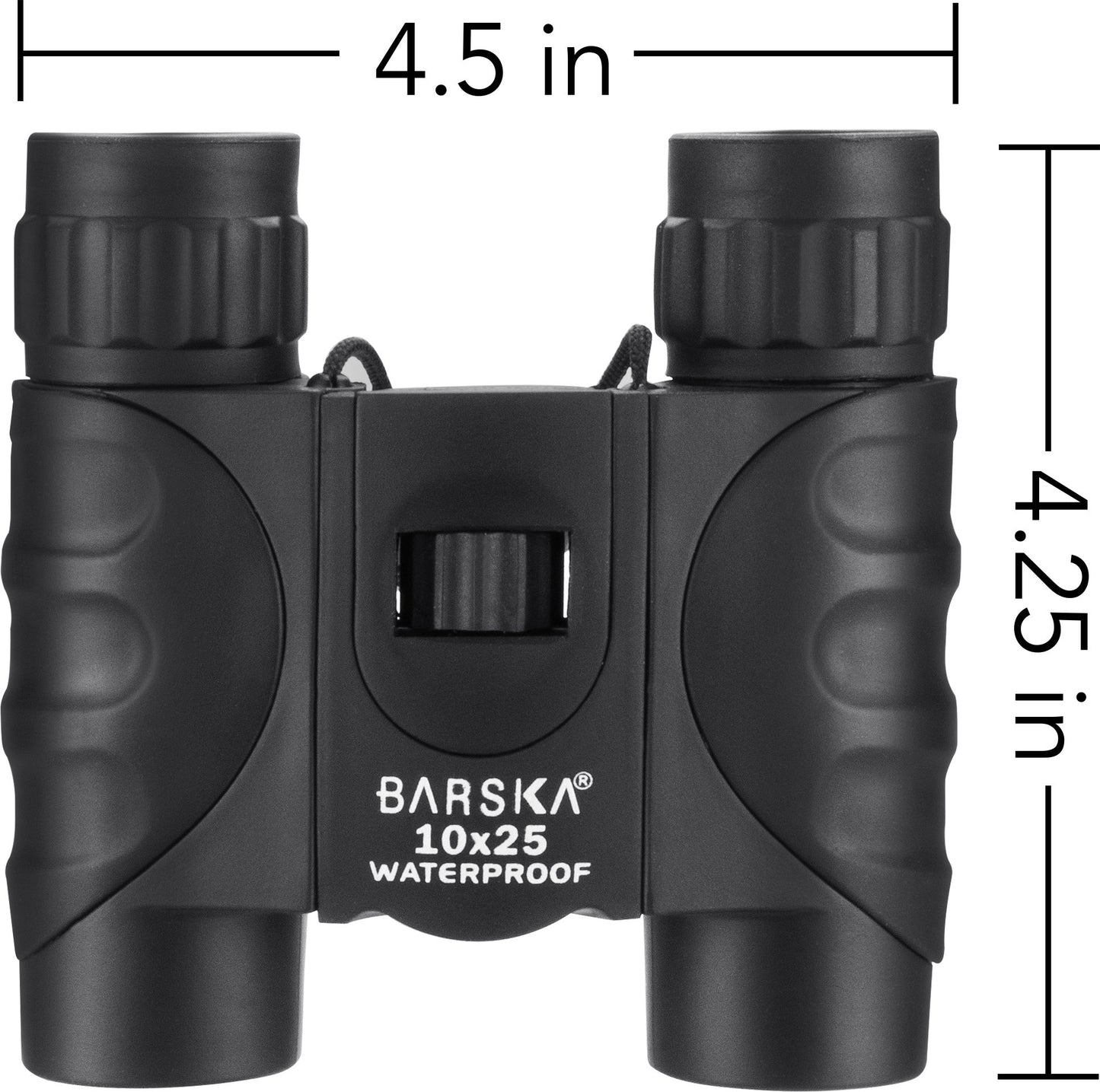 Barska Blueline 10x25 Waterproof Lightweight Compact Binocualrs Black