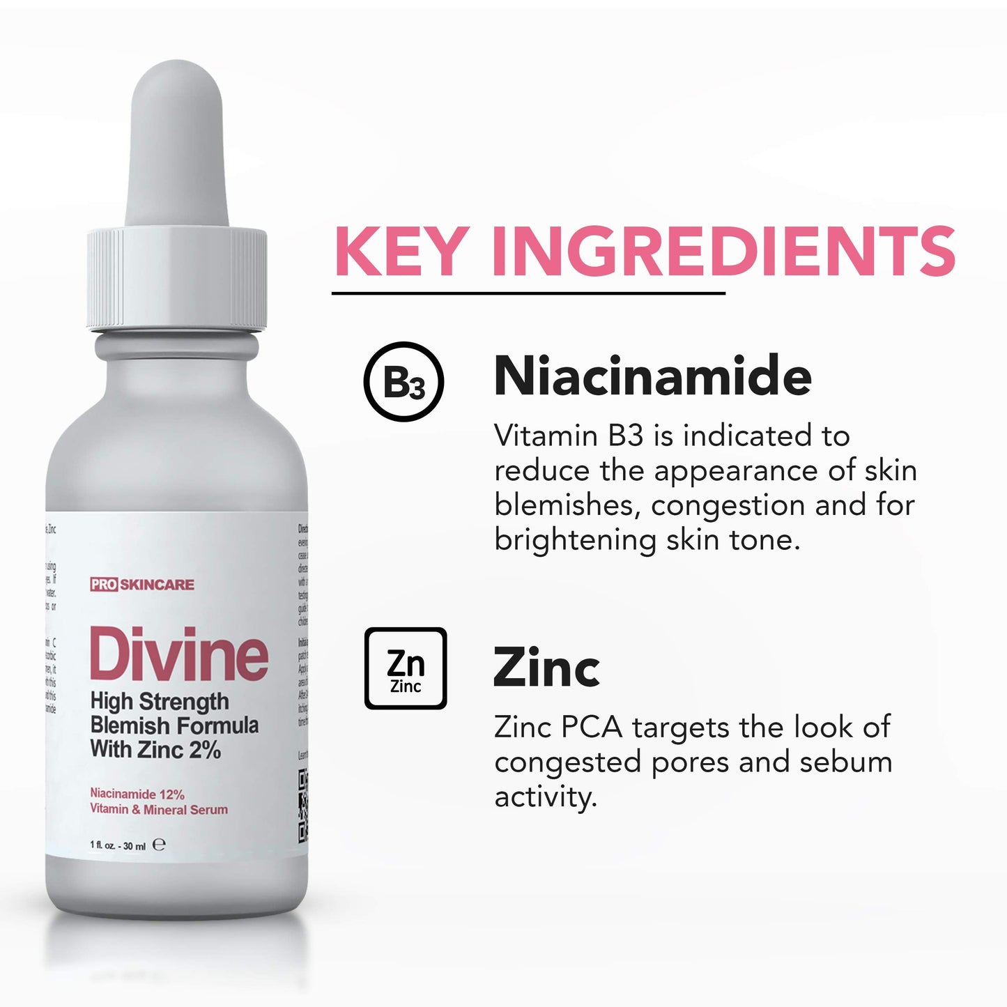 Niacinamide Serum 12% Plus Zinc 2% - Face Serum to Visibly Reduce Dark Spots And Minimize Large Pores For A Dewy, Youthful Glow - 1 fl oz